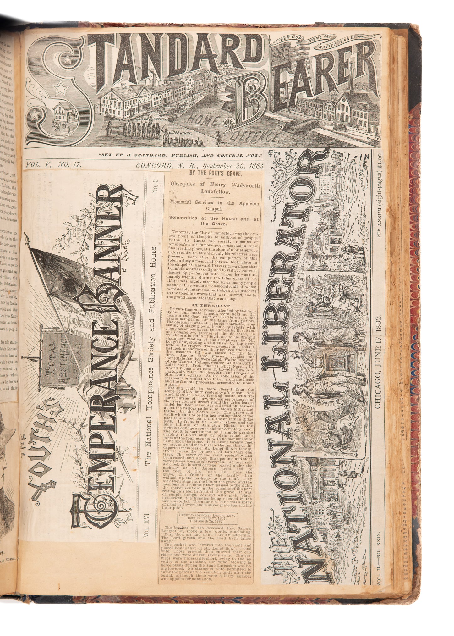 1880 TEMPERANCE - PROHIBITION. Massive Scrapbook with Prohibition Party Broadsides, Letters, &c.