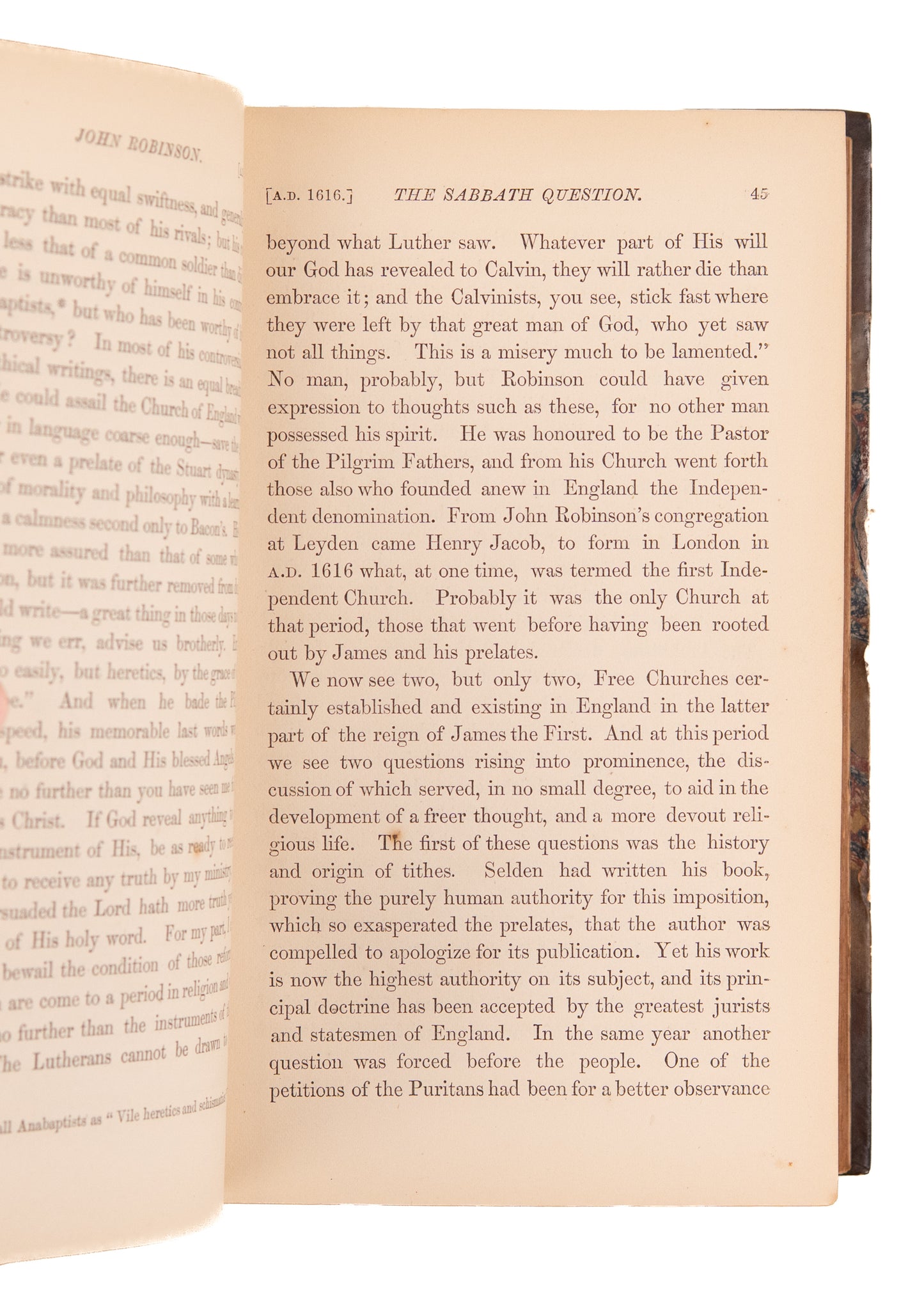 1869 FREE CHURCHES. Important Work on Baptists, Methodists, and Dissenting Churches - Freedom of Religion.