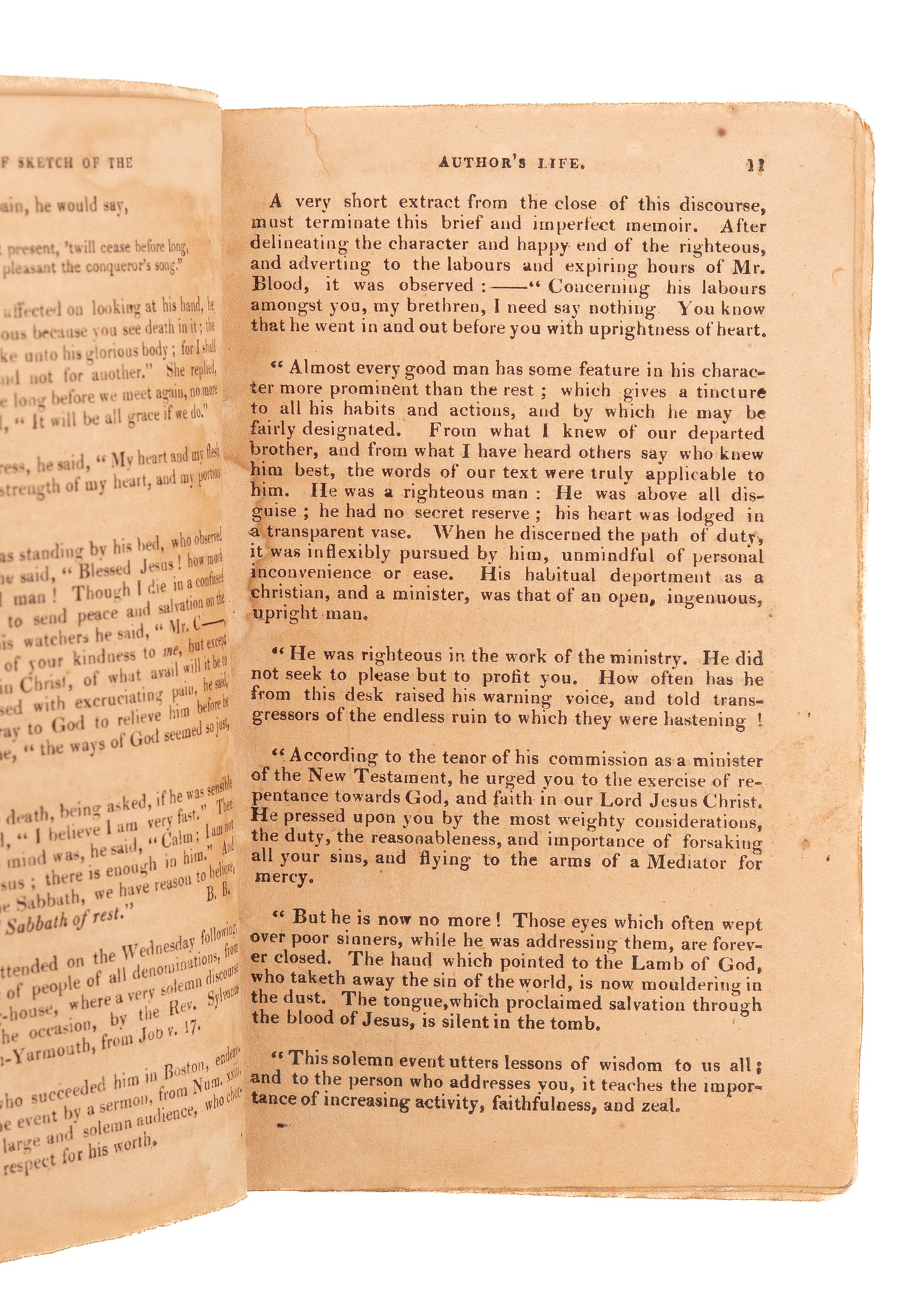 1815 CALEB BLOOD. Rare Baptist - Principal Difference Between the Baptists and Pedobaptists.