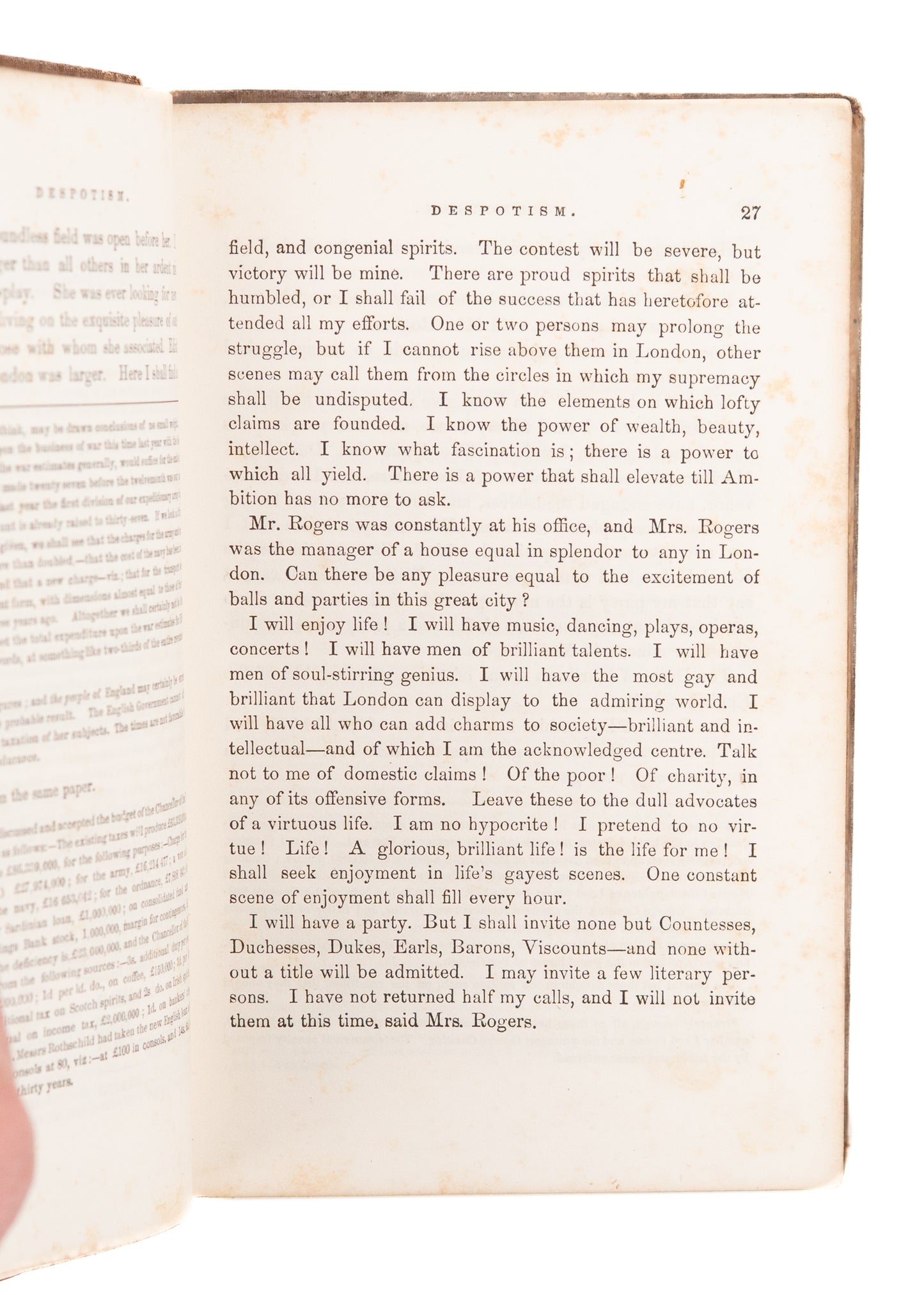 1856 INVISIBLE SAM. Despotism. Harriet Beecher Stowe Guilty of Sedition - Abolition & Slavery.