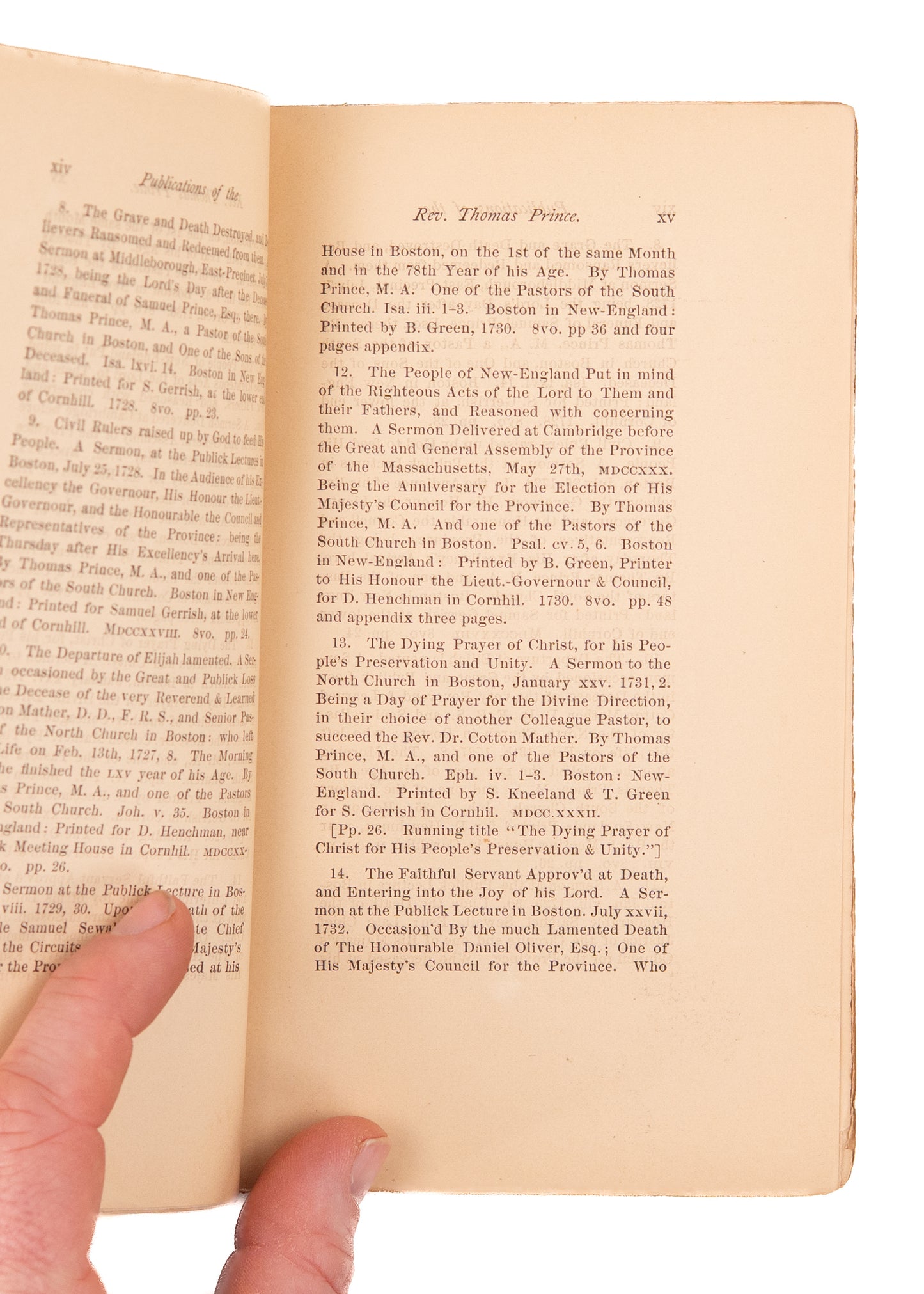 1868 THOMAS PRINCE. Catalogue of the American Portion of the Library of Thomas Prince.