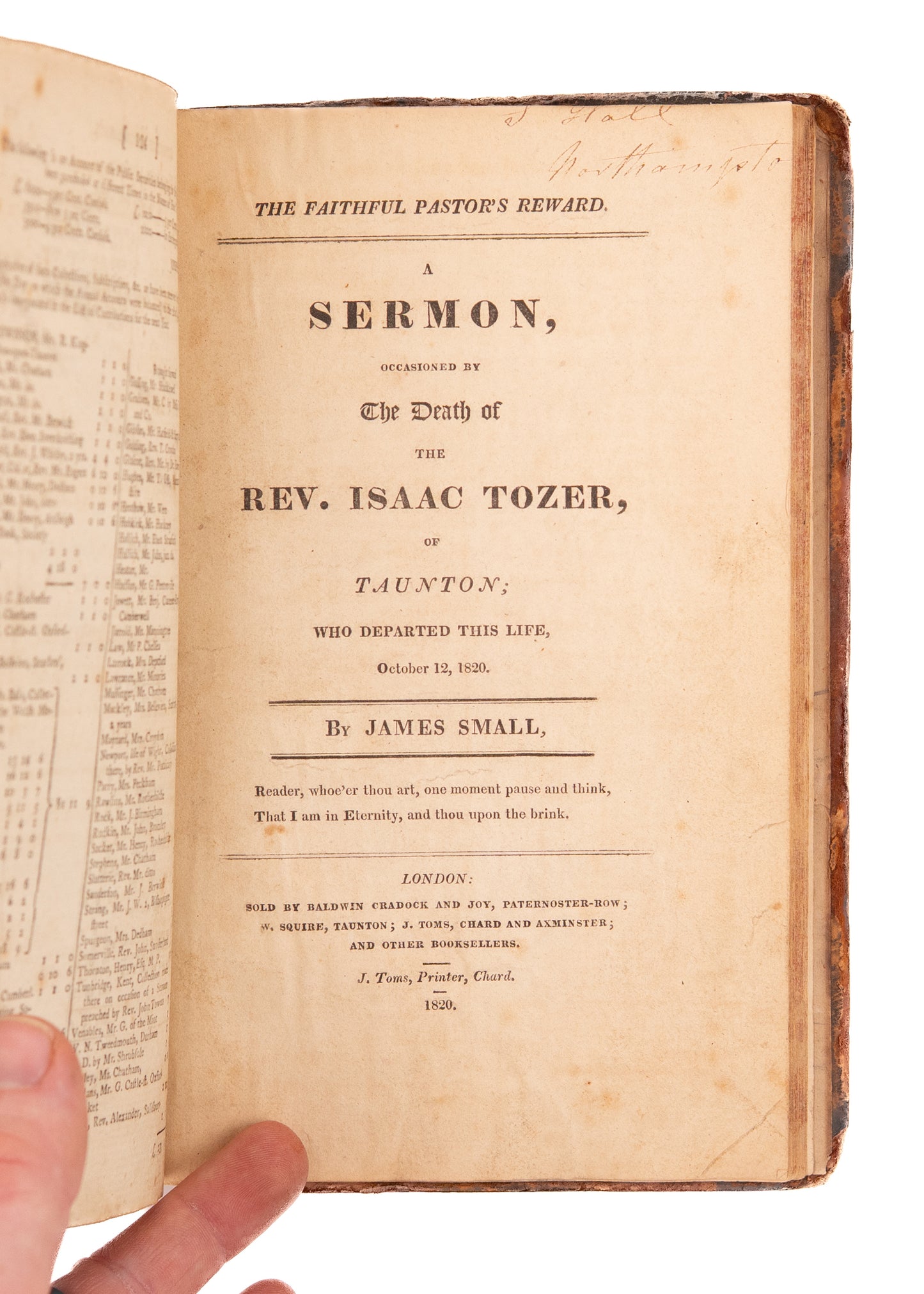 1799 MISSIONARY SOCIETY SERMONS. Sermons from One of the Earliest London Missionary Society Meetings.