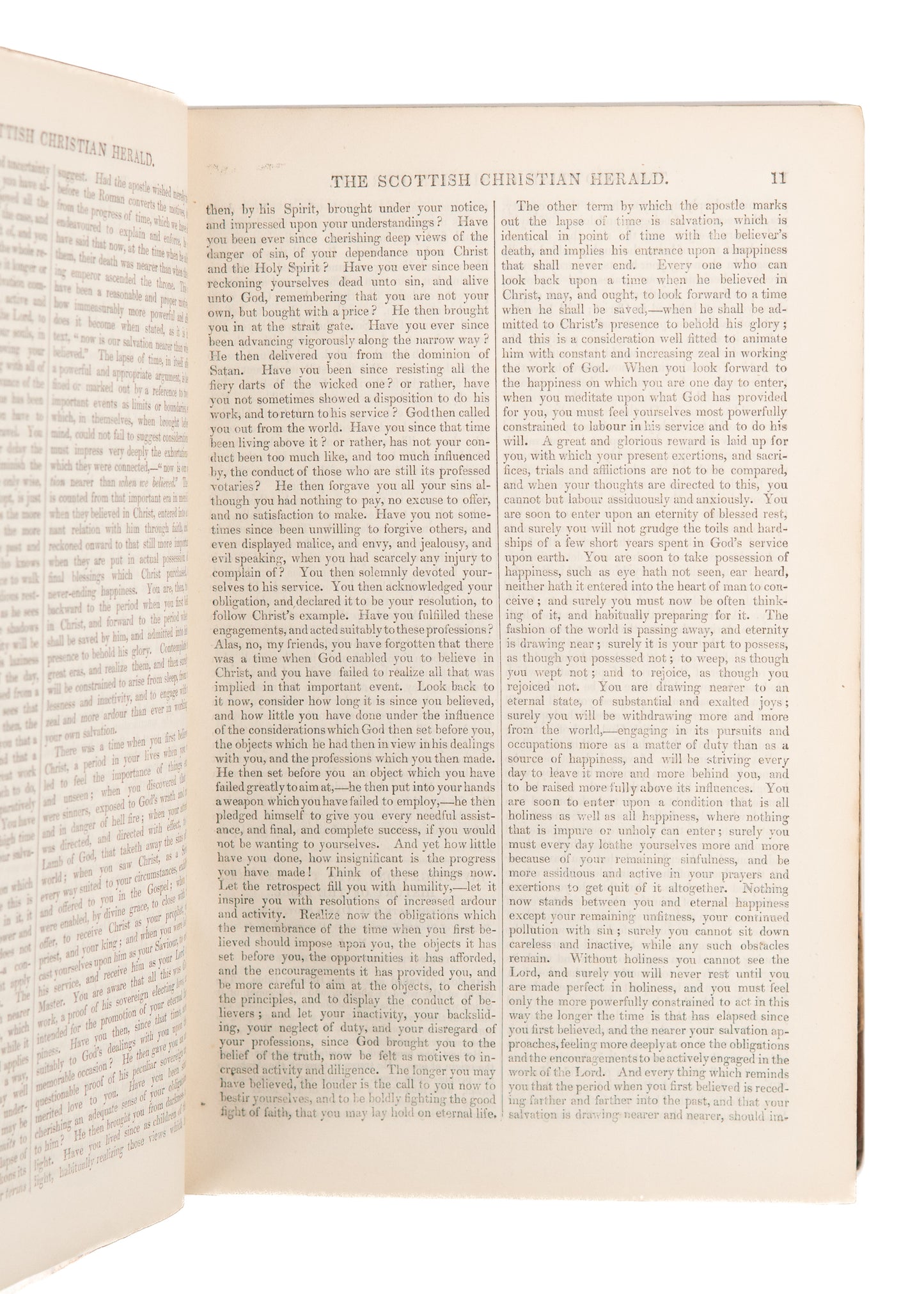 1838 SCOTTISH CHRISTIAN HERALD. M'Cheyne, Covenanters, Horatius Bonar, Revivals, &c.