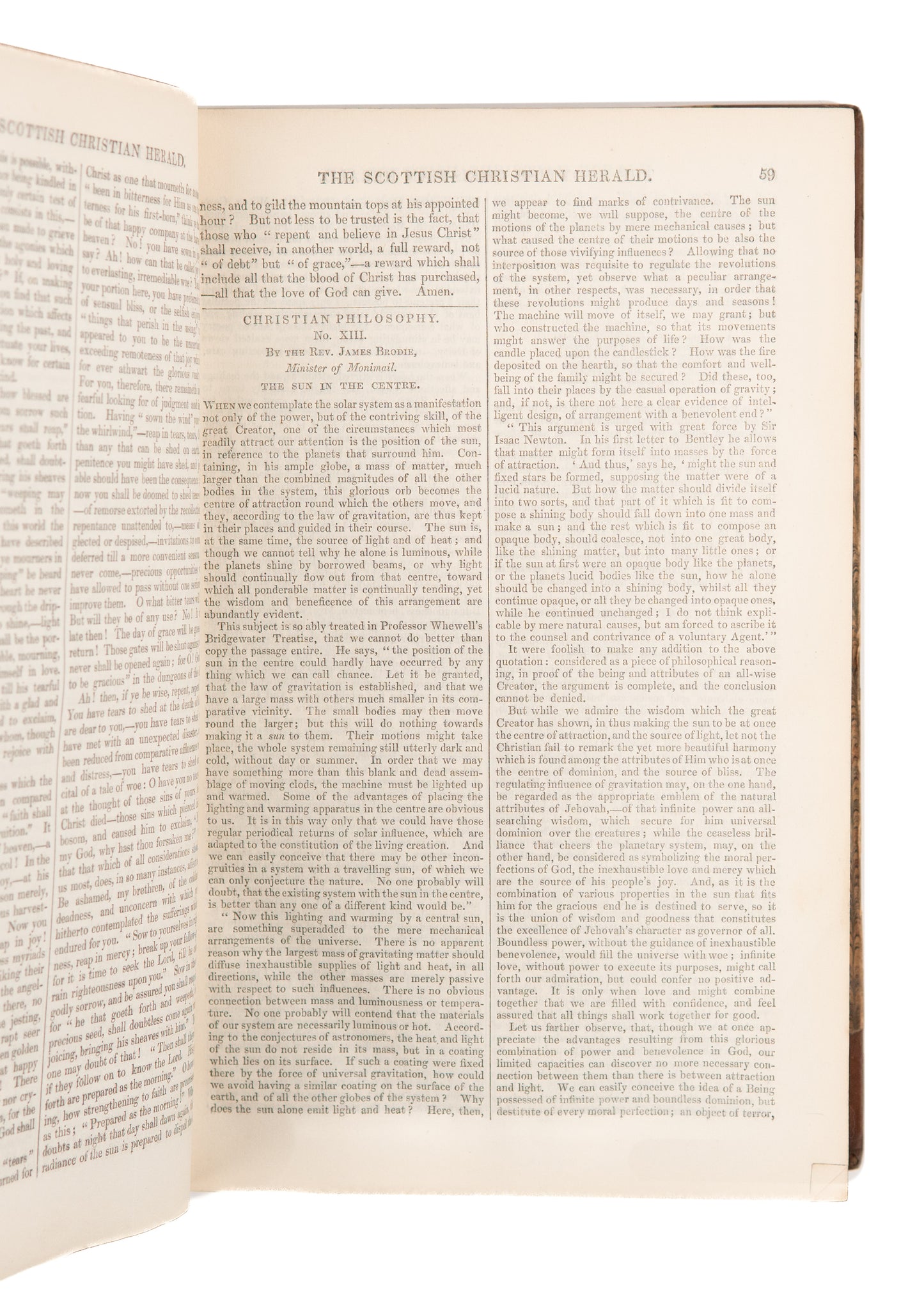 1838 SCOTTISH CHRISTIAN HERALD. M'Cheyne, Covenanters, Horatius Bonar, Revivals, &c.