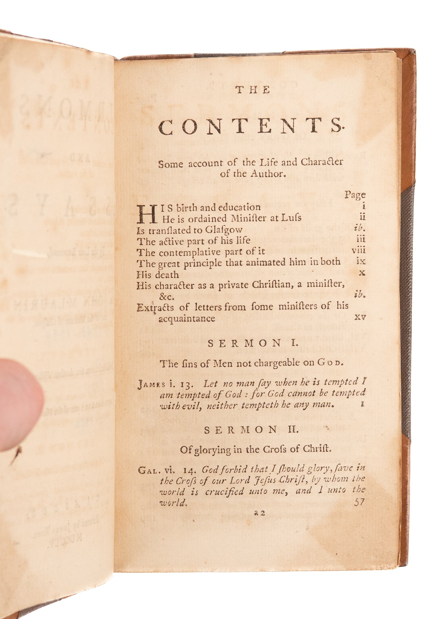 1755 JOHN M'LAURIN. Sermons of George Whitefield's Scottish Co-Revivalist. First Edition.