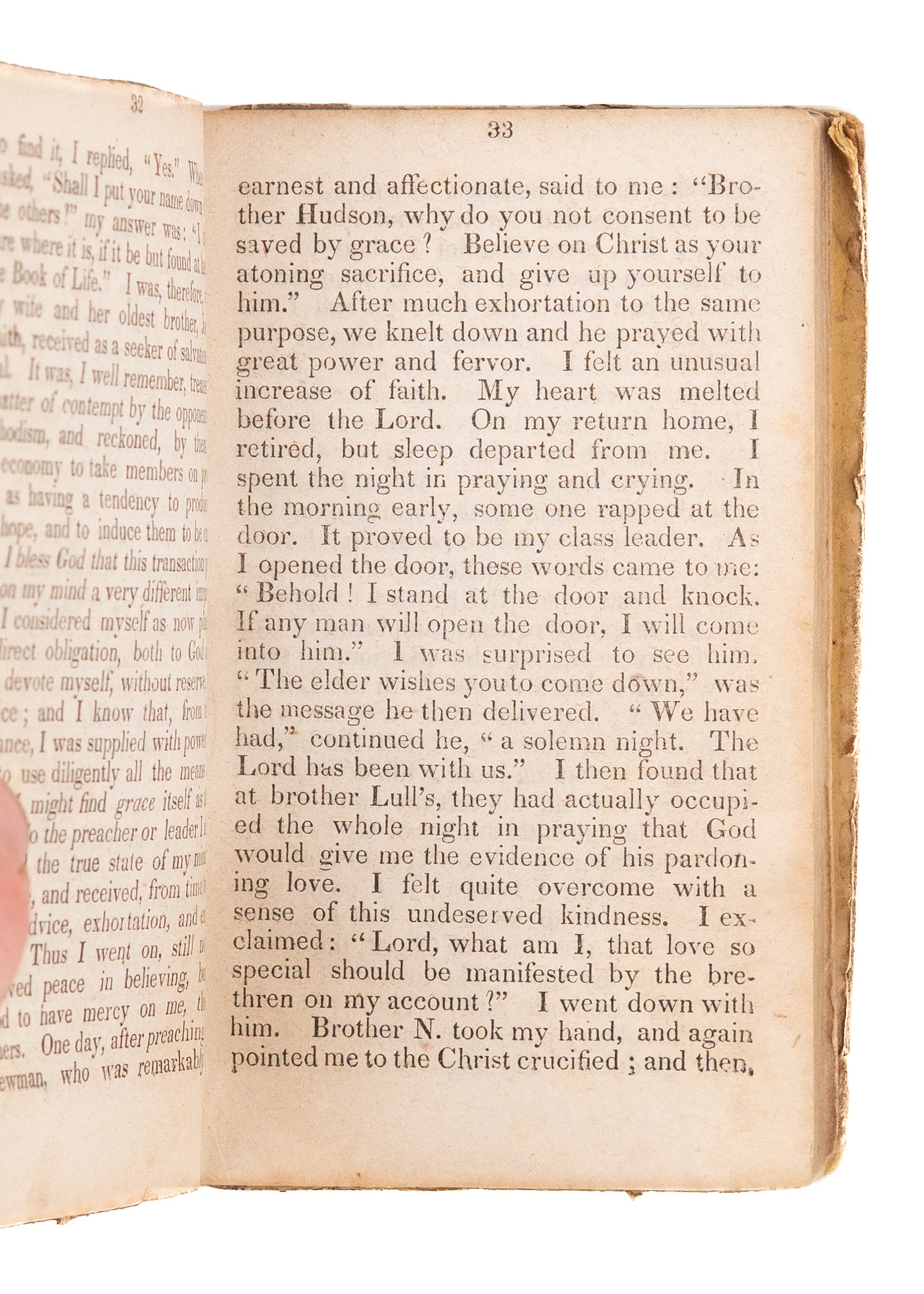 1838 NEW YORK REVIVAL - MORMONISM. Rare New York Methodist Second Great Awakening Memoir.