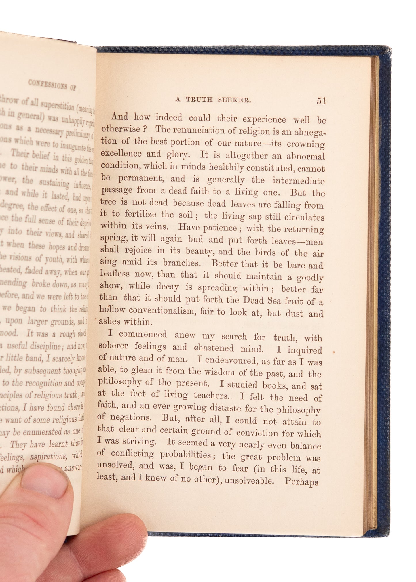 1859 THOMAS SHORTER. Confessions of a Truth Seeker. Rare Christian Spiritualist - Seances, &c.