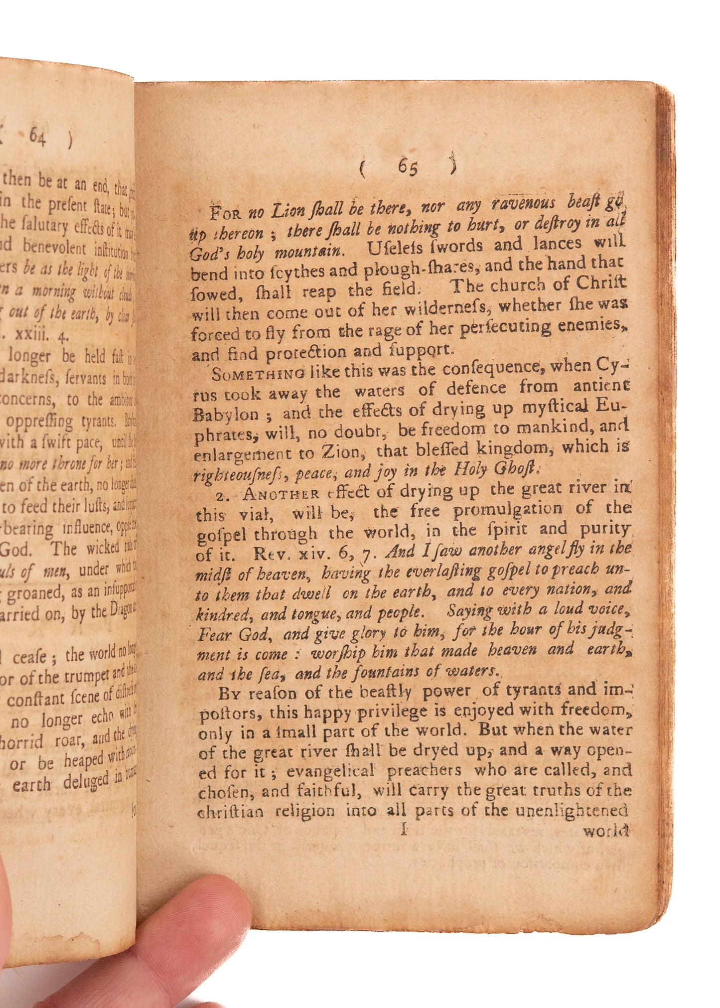 1780 THOMAS WELLS BRAY. A Dissertation on the Sixth Vial. American Revolution in Prophecy.