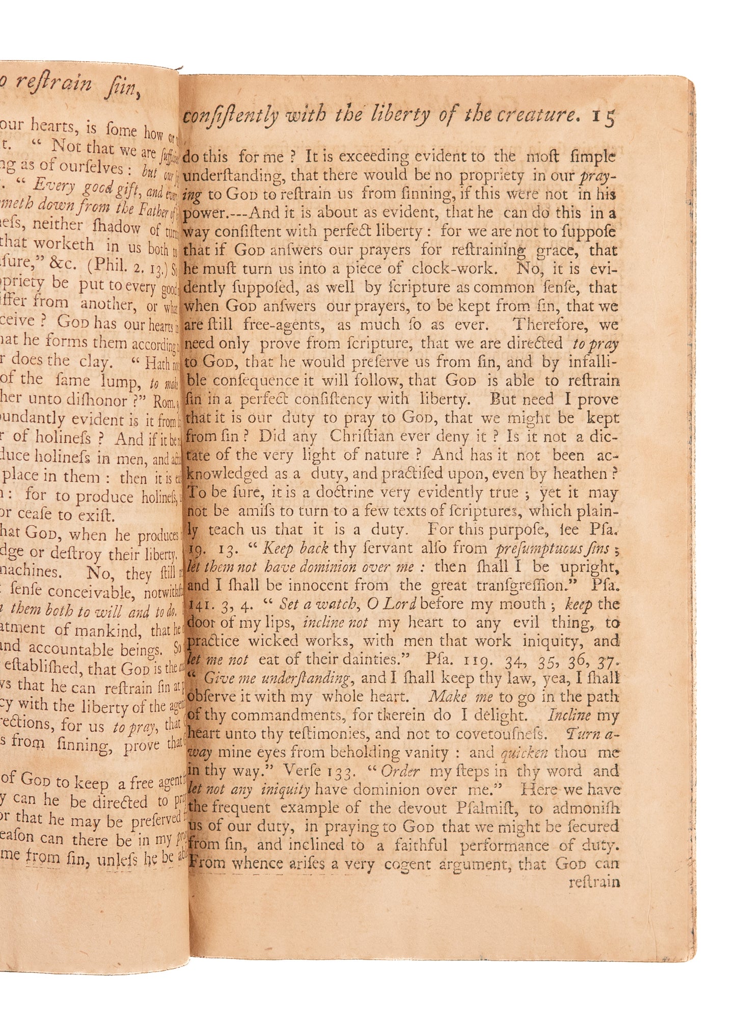 1774 JEREMIAH DAY. A Sermon on the Ability of God to Restrain Sin. Freedom of the Will.