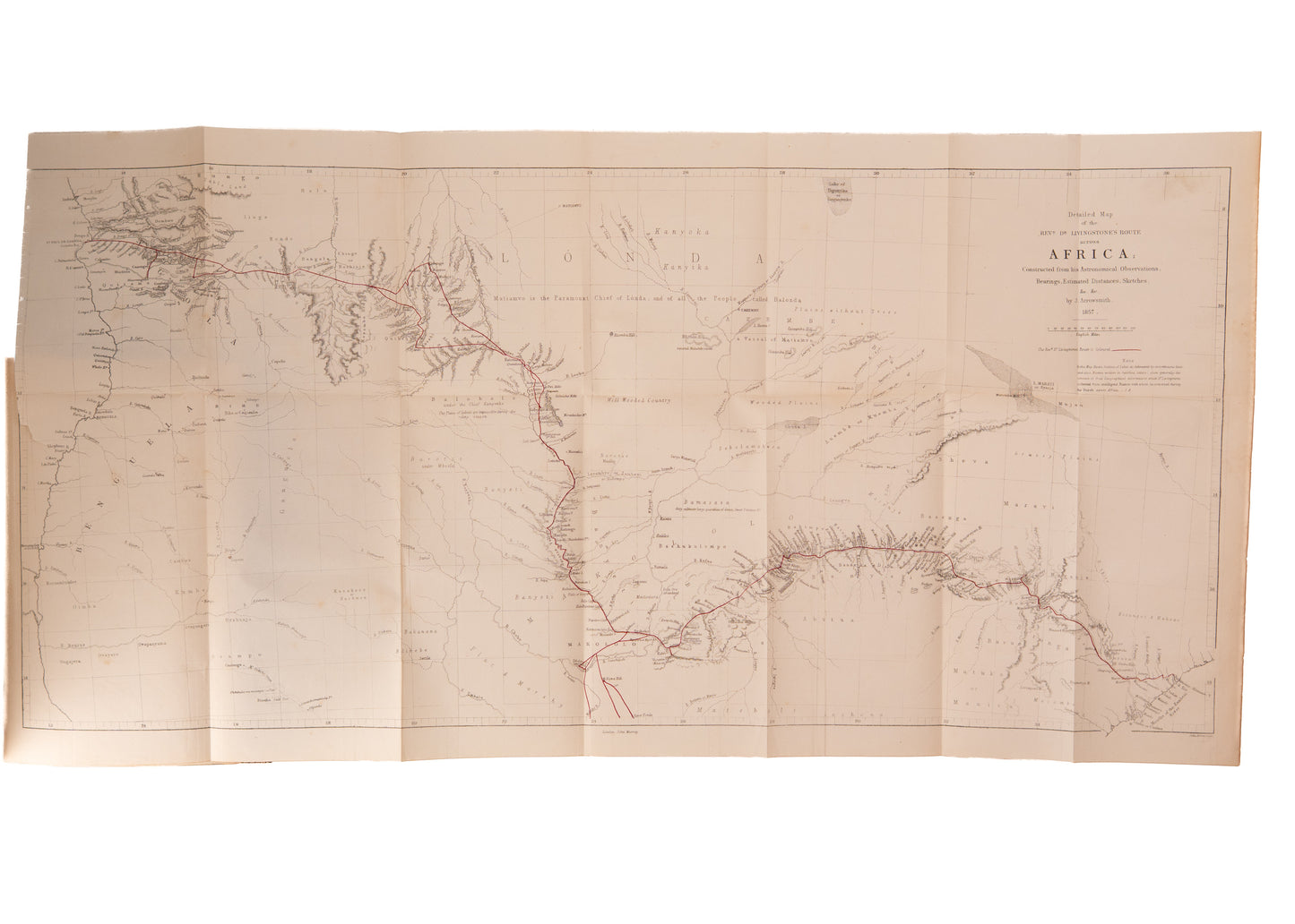 1857 DAVID LIVINSTONE. First Edition of Livingstone's Missionary Classic, Owned by Apollo 11 Legend