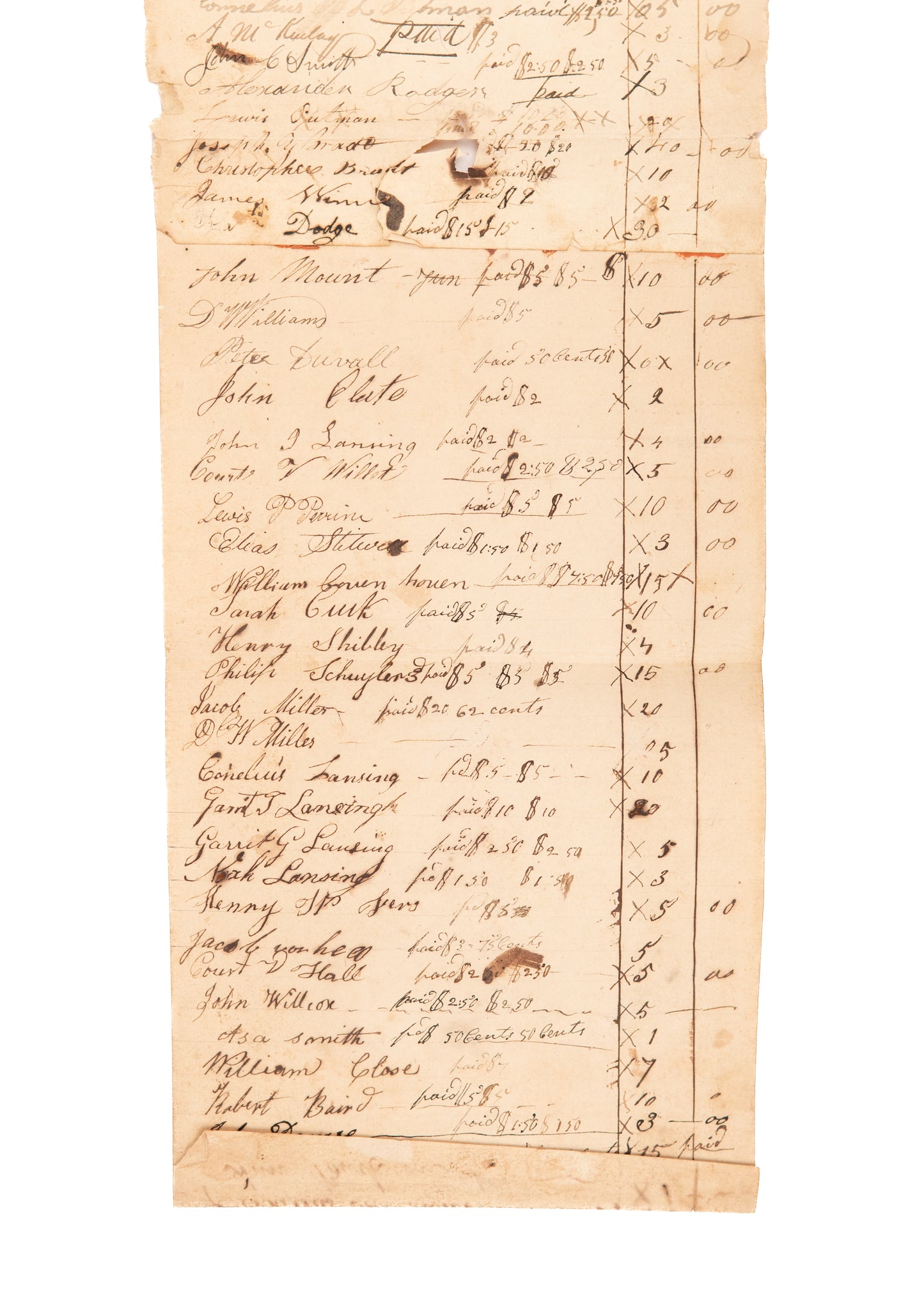 1830-1899 TRUE DUTCH REFORMED CHURCH. Original Church Founding Documents, &c.