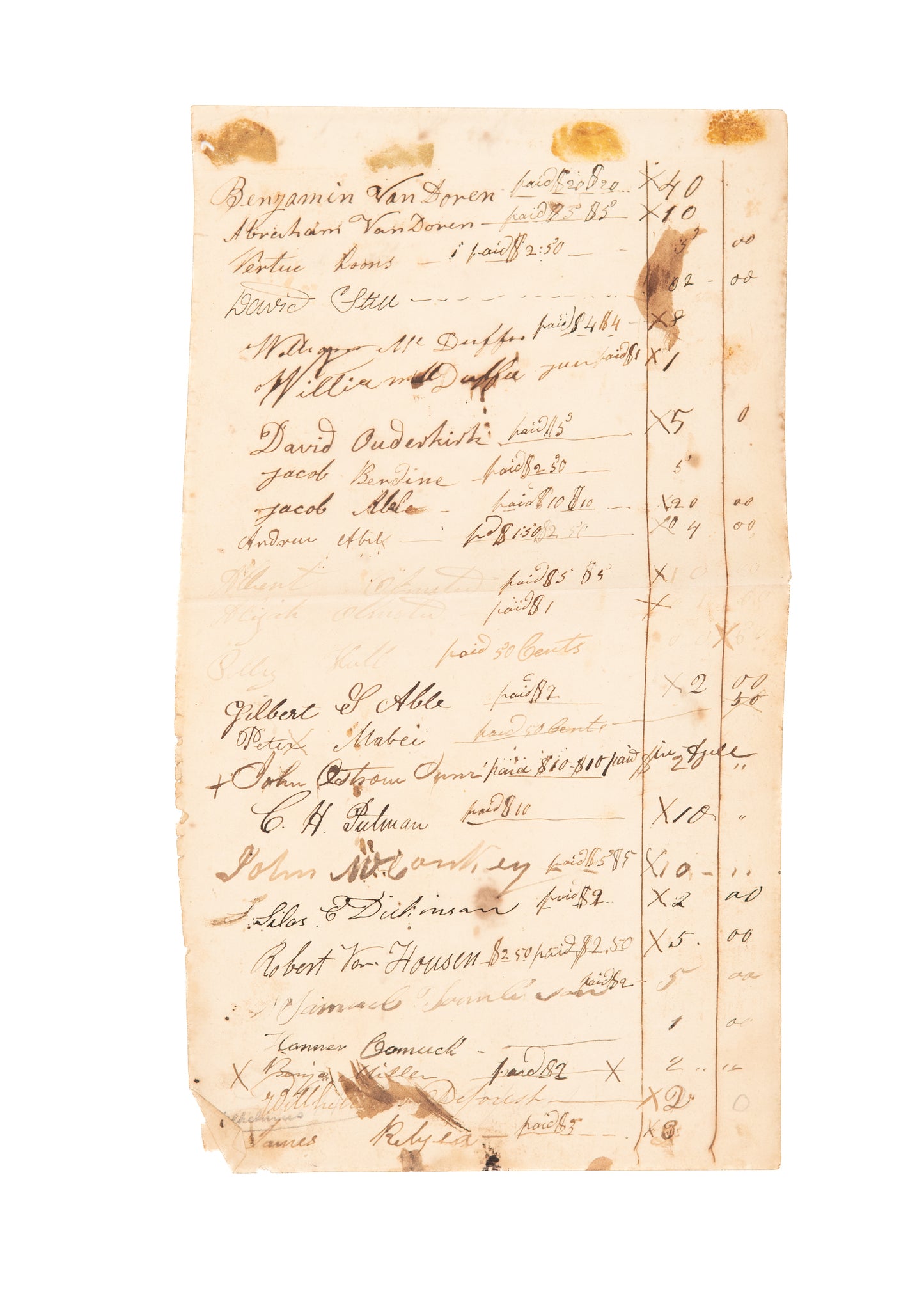 1830-1899 TRUE DUTCH REFORMED CHURCH. Original Church Founding Documents, &c.