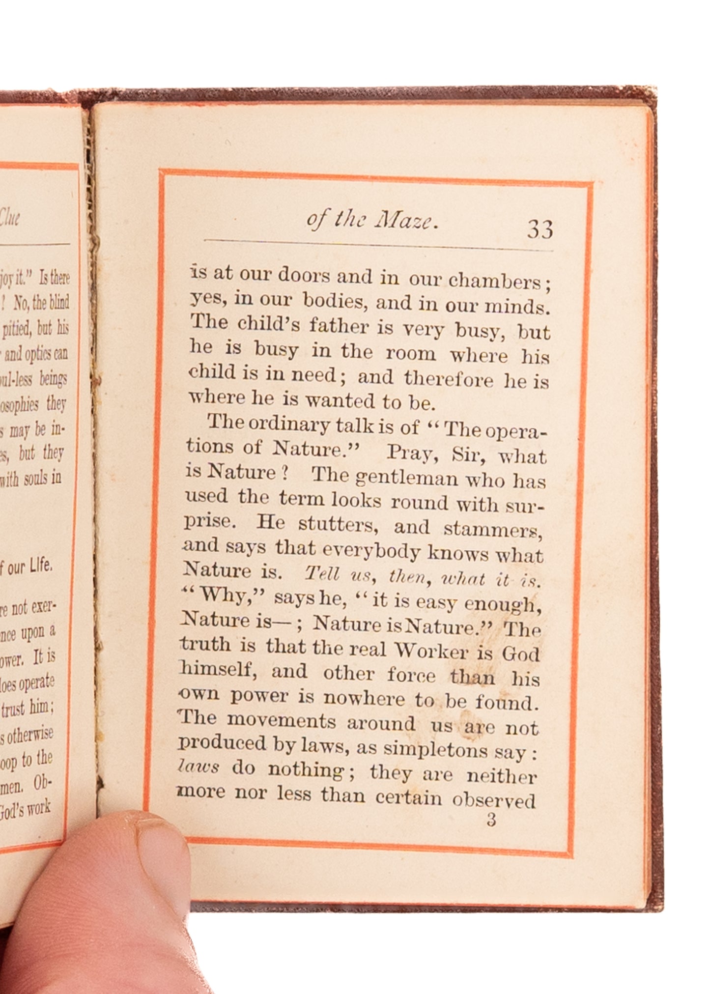 1885 C. H. SPURGEON. The Clue of the Maze. Rare Miniature Edition.