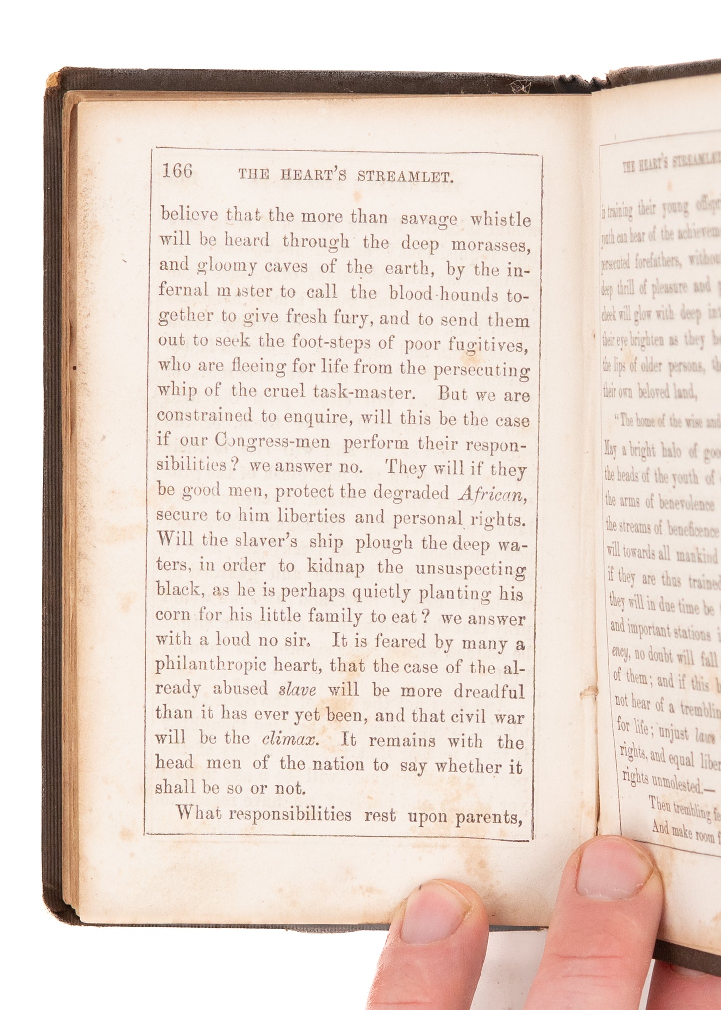 1856 ELIZABETH B. RICHARDS. The Heart's Streamlet. Poems & Prose on Slavery, Spiritualism, &c.