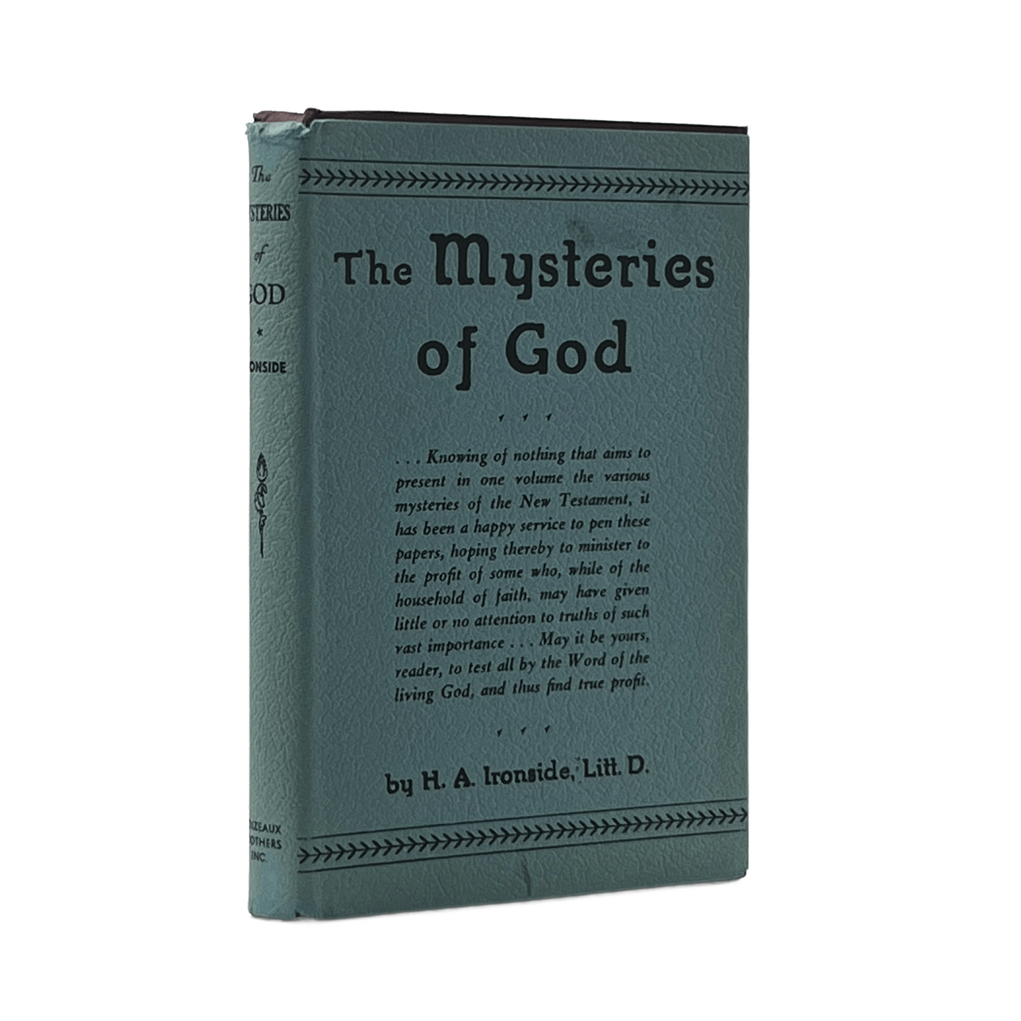 1946 H. A. IRONSIDE. The Mysteries of God