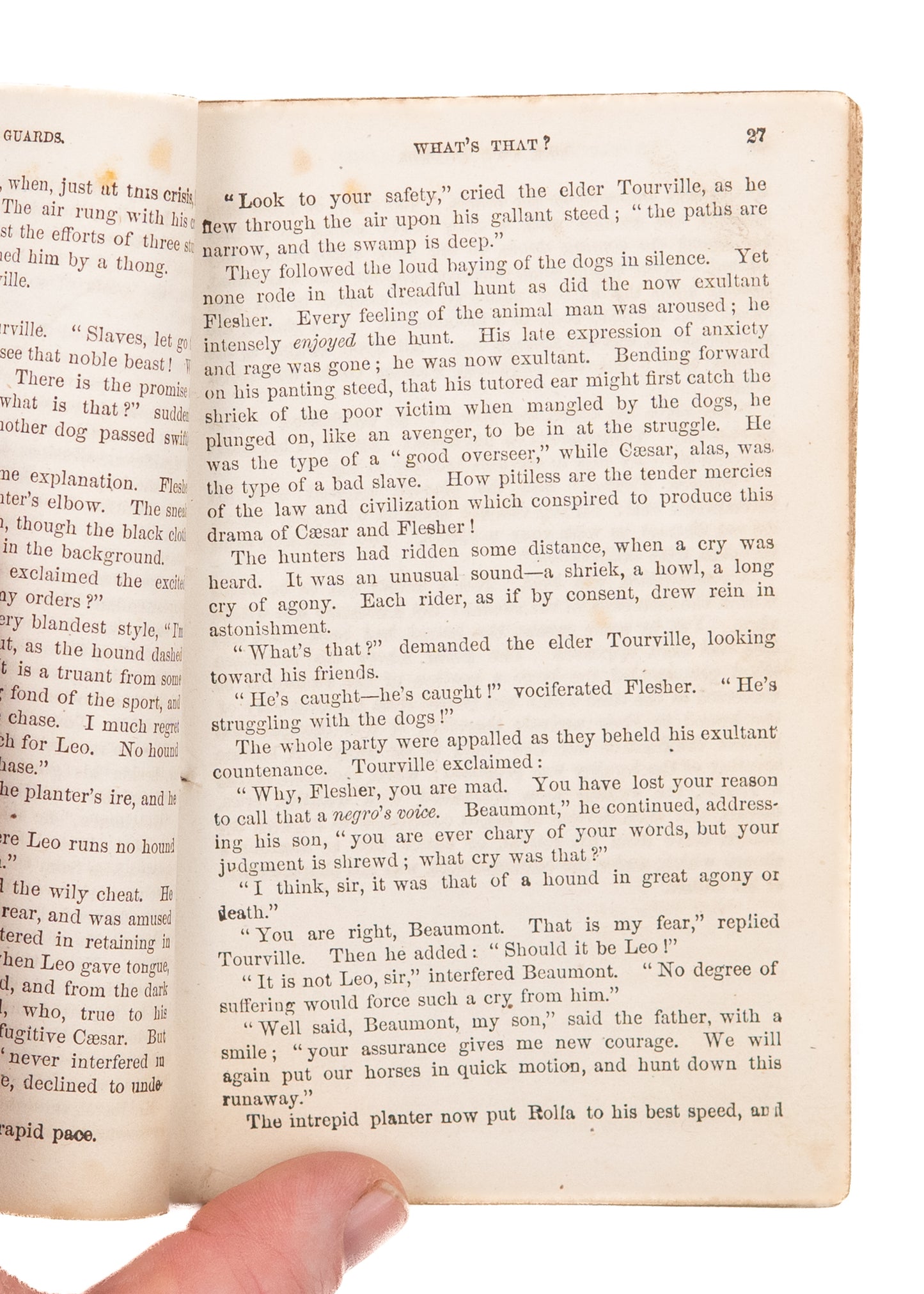 1863 N. C. IRON. The Two Guards. Dime Novel Tale of Fugitive Slave from New Orleans to Illinois.