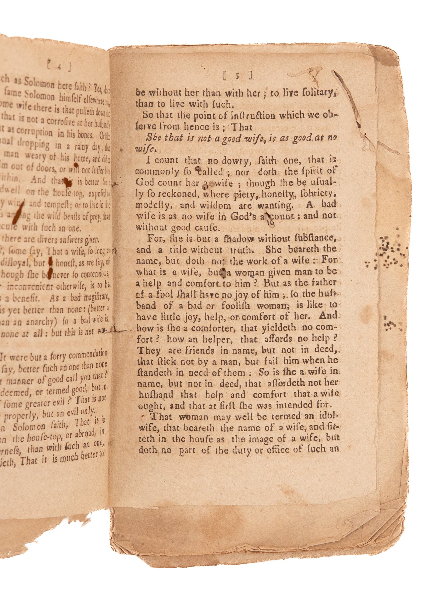 1796 ANONYMOUS. A Good Wife, God's Gift. The Chaste Virgin & Pious Widow. Very Scarce.