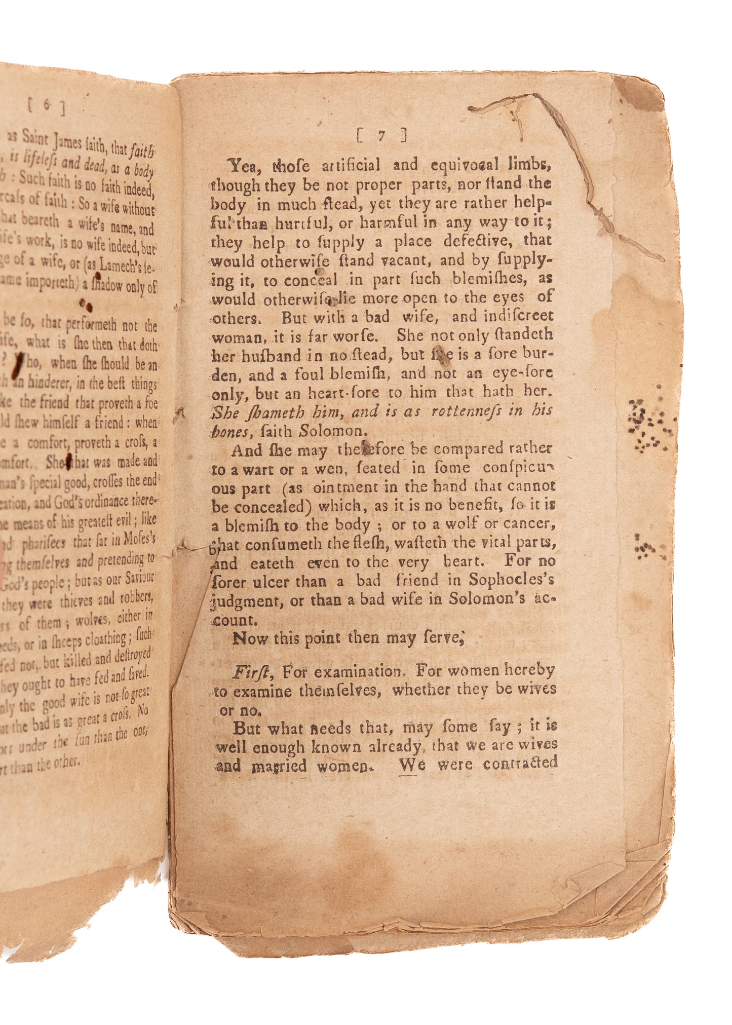 1796 ANONYMOUS. A Good Wife, God's Gift. The Chaste Virgin & Pious Widow. Very Scarce.