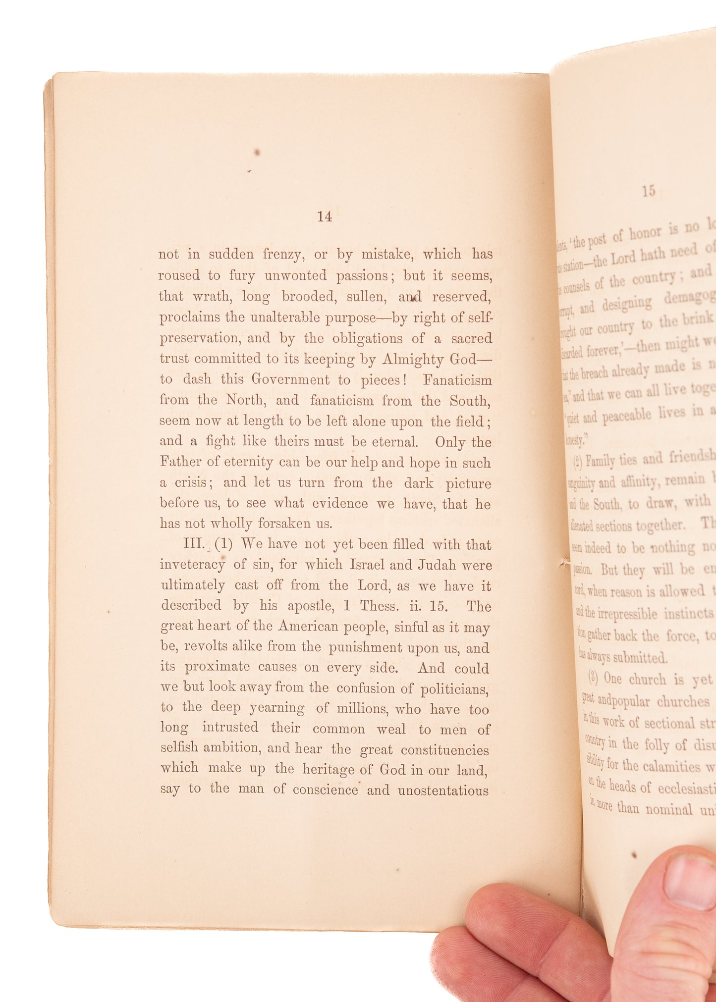 1861 ALEXANDER T. MCGILL. Sinful, but Not Forsaken. Repentance Necessary to Avoid Civil War.