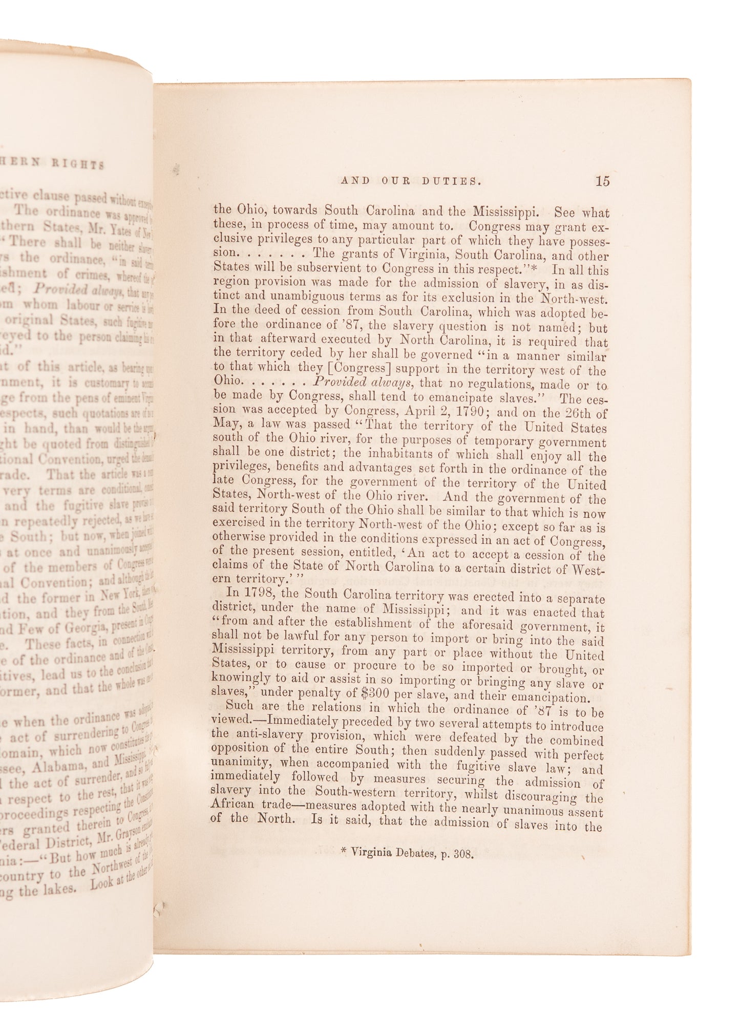 1861 SAMUEL J. BAIRD. Southern Rights and Northern Duties. Abolitionists South-Haters!
