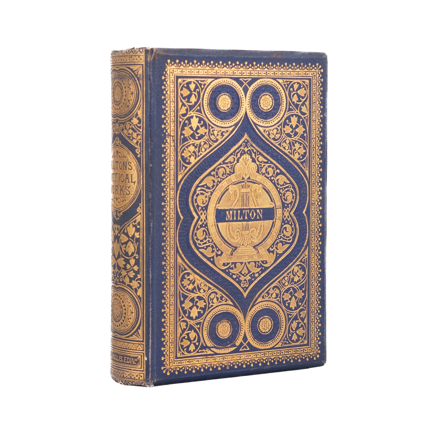 1885 JOHN MILTON. The Complete Poetical Works of John Milton. John Leighton Binding.
