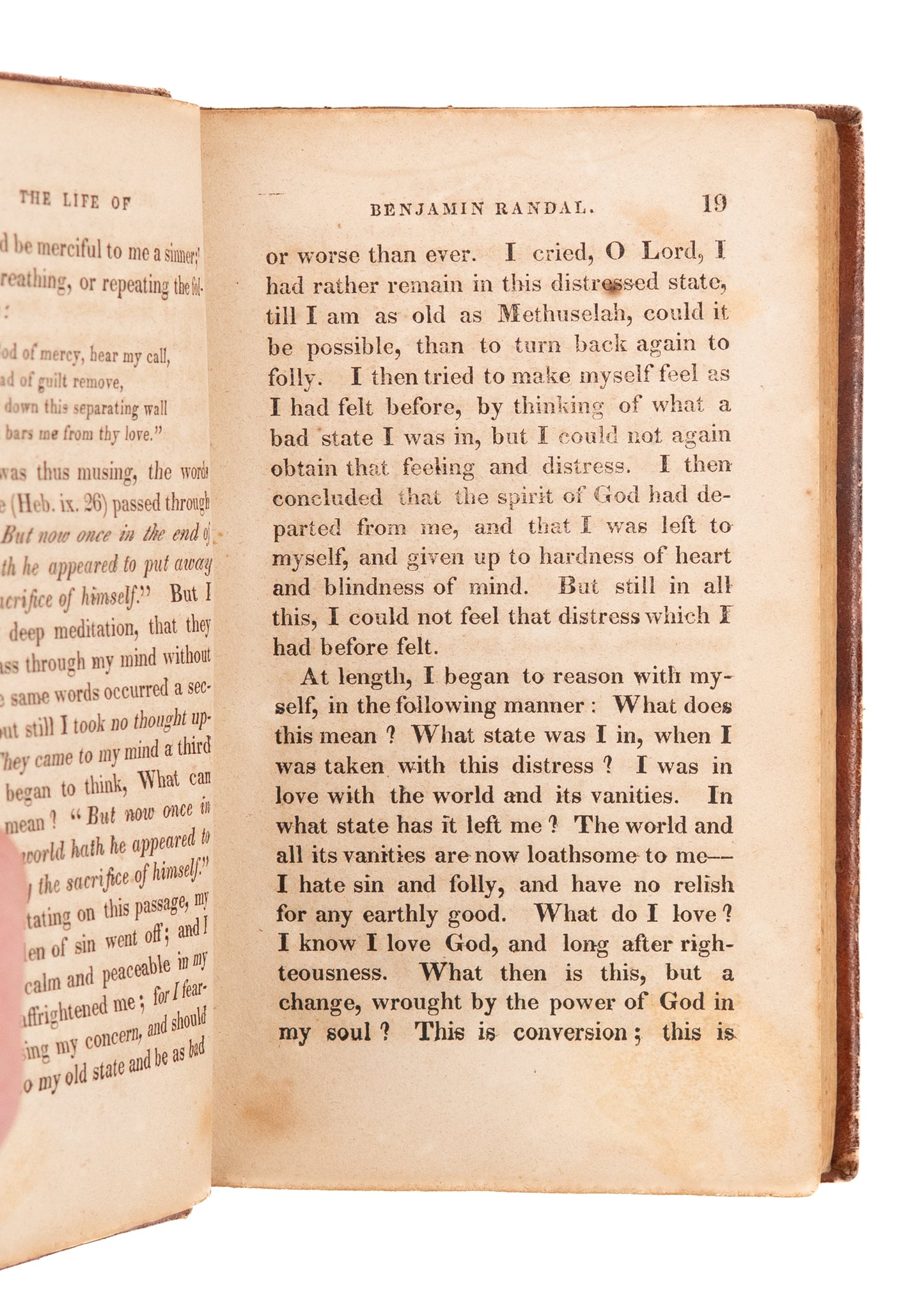 1827 FREE WILL BAPTISTS. The Life of Elder Benjamin Randal, Founder of Randall Free Will Baptists.