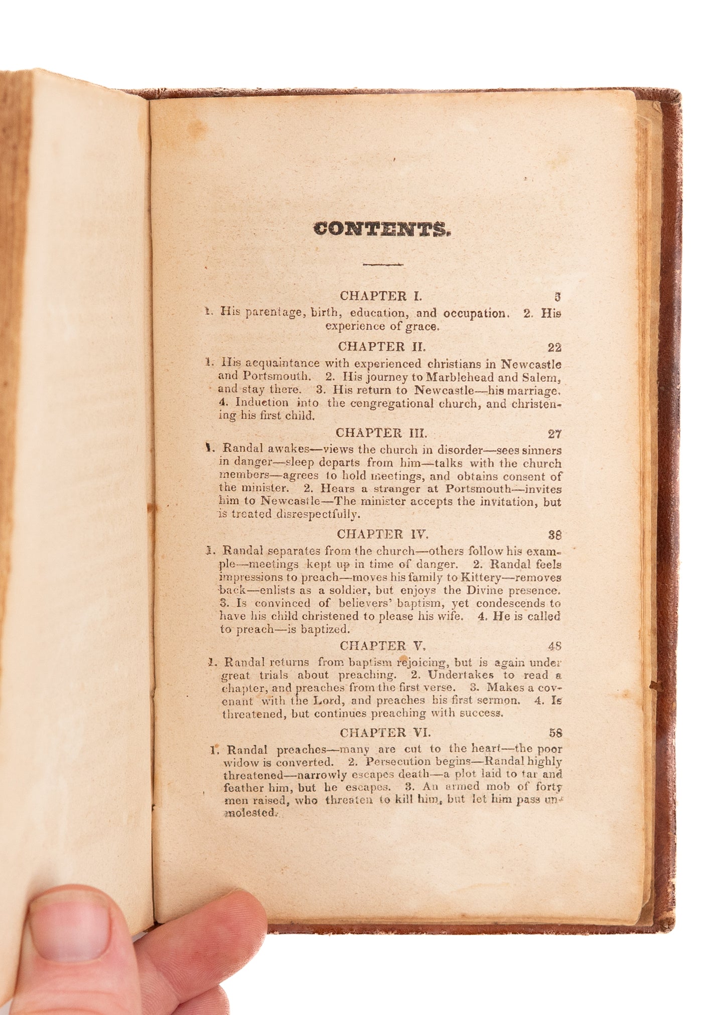 1827 FREE WILL BAPTISTS. The Life of Elder Benjamin Randal, Founder of Randall Free Will Baptists.