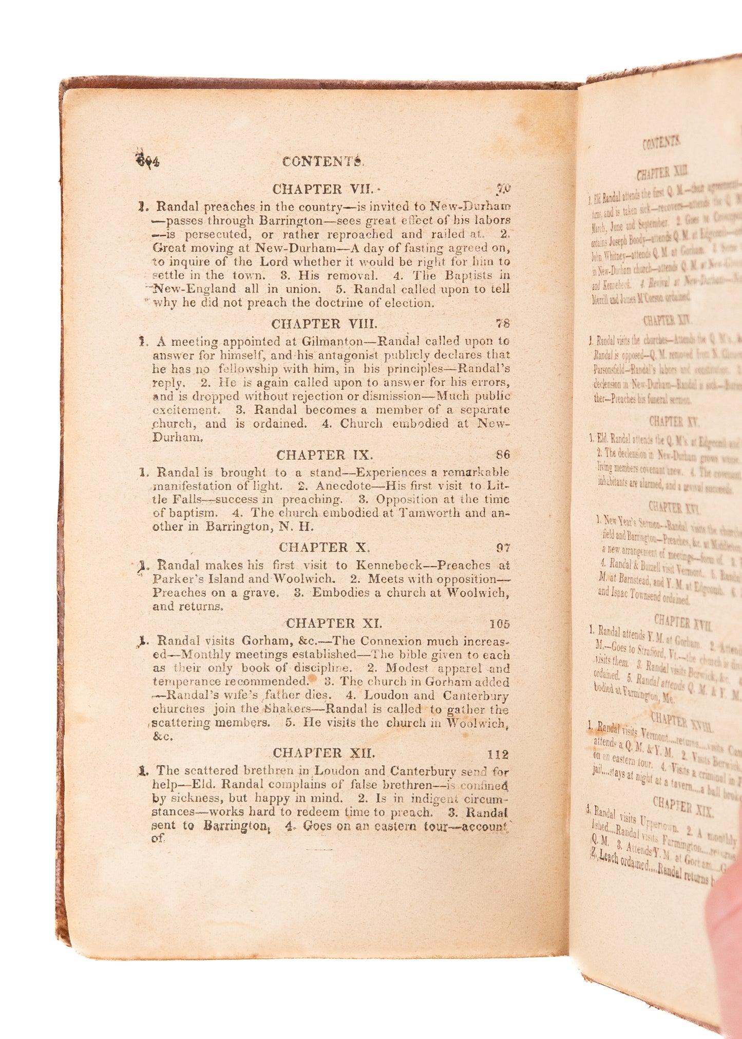 1827 FREE WILL BAPTISTS. The Life of Elder Benjamin Randal, Founder of Randall Free Will Baptists.
