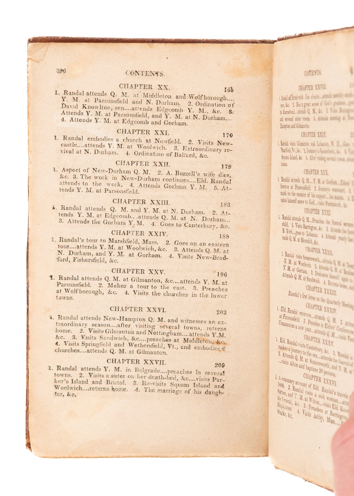 1827 FREE WILL BAPTISTS. The Life of Elder Benjamin Randal, Founder of Randall Free Will Baptists.