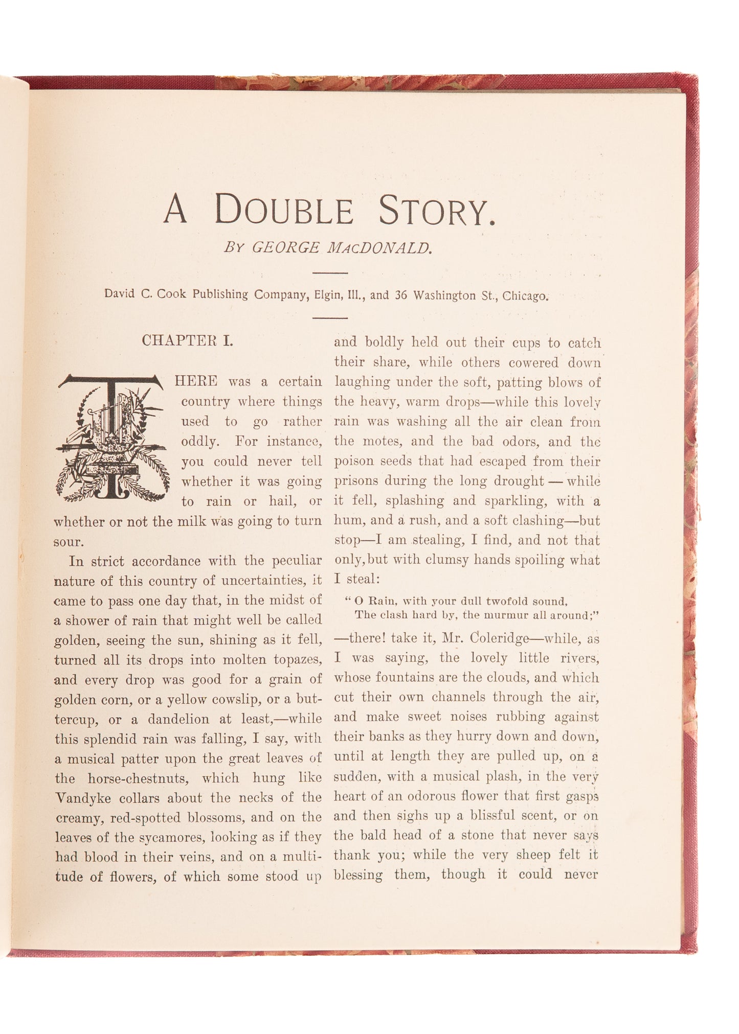 1897 GEORGE MACDONALD. A Double Story. Fine, Illustrated American Edition.