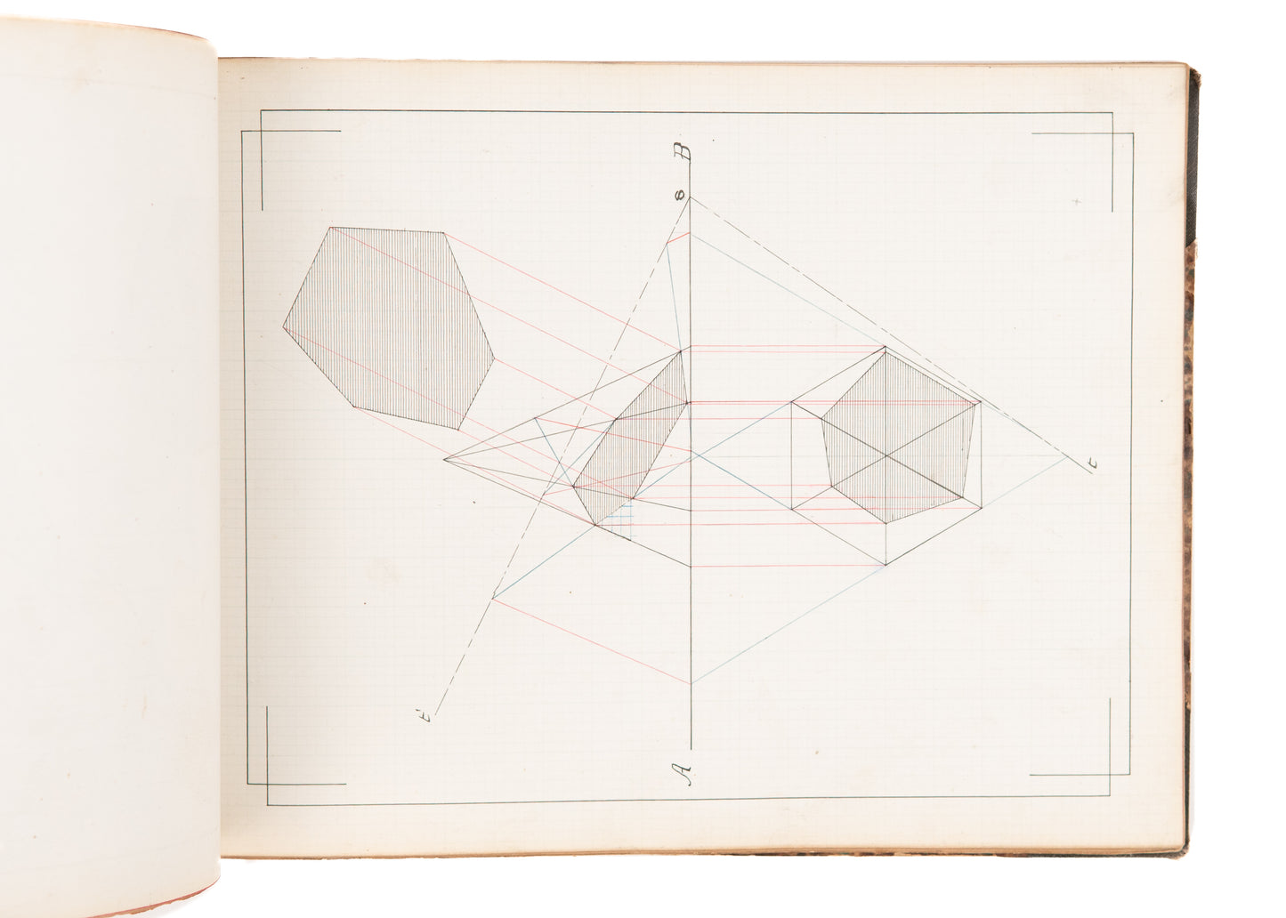 1885 H. L. RONALDS. 26pp MSs Fonts, Types, and Geometrical Drawings from Illinois State University.