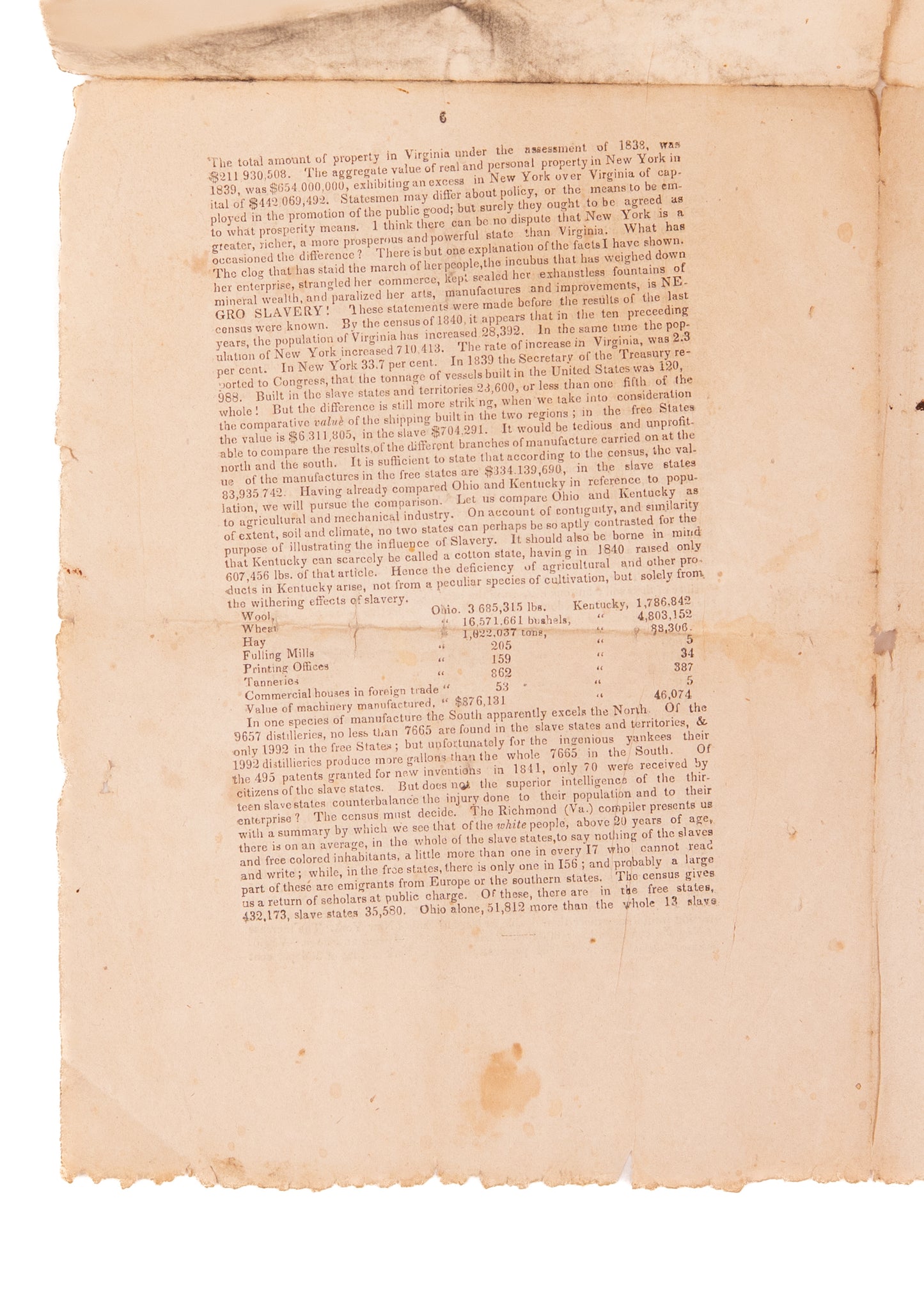 1843 ANTI-SLAVERY. Important First Tract of Liberty Party - Economic, Moral, and Legal Grounds of Abolition.