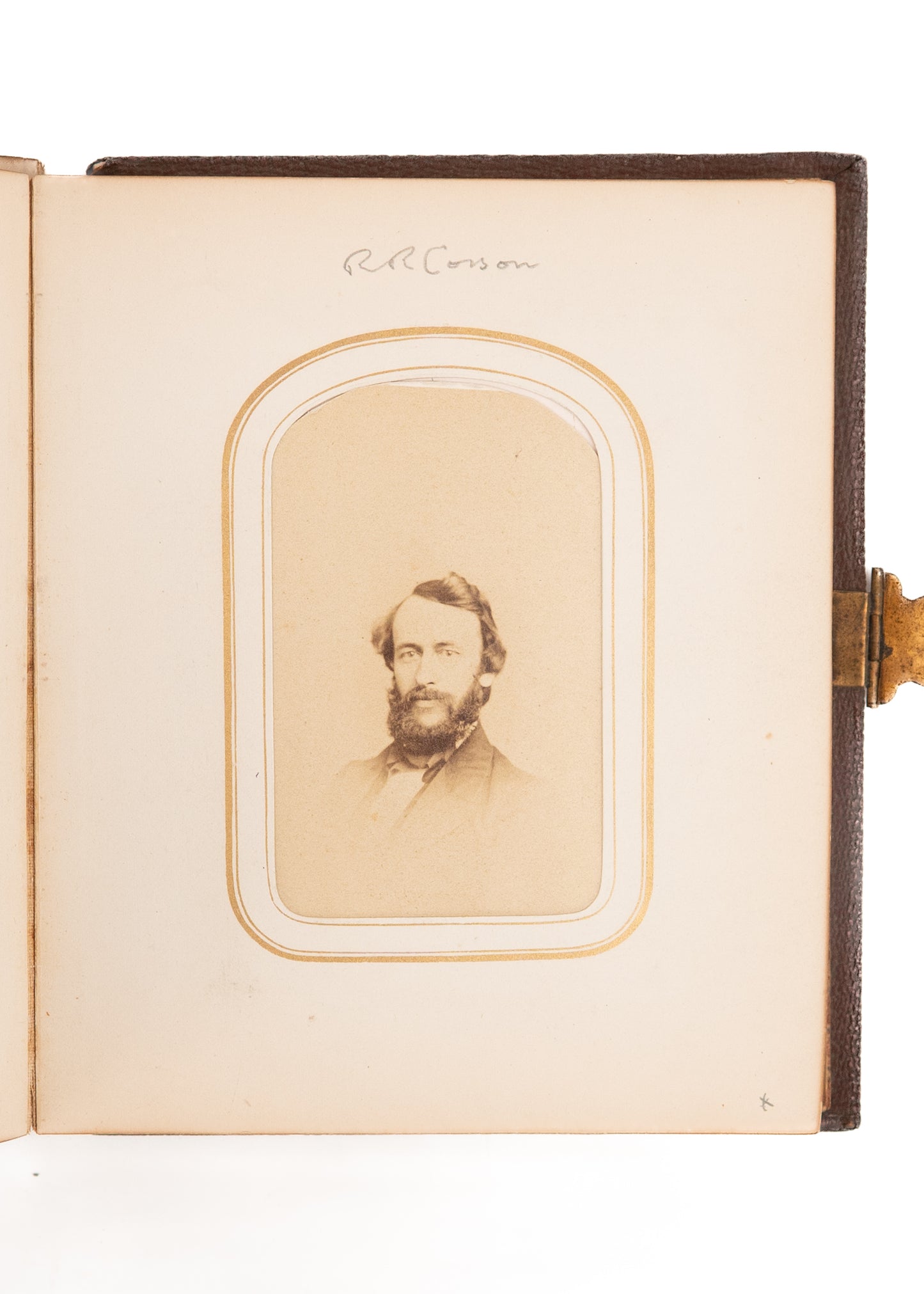 1863 54th COLORED TROOPS. Carte de Visite Album Containing 7 Photos of Primary Recruiter.