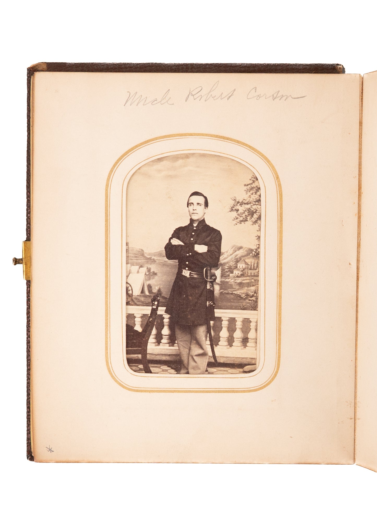 1863 54th COLORED TROOPS. Carte de Visite Album Containing 7 Photos of Primary Recruiter.