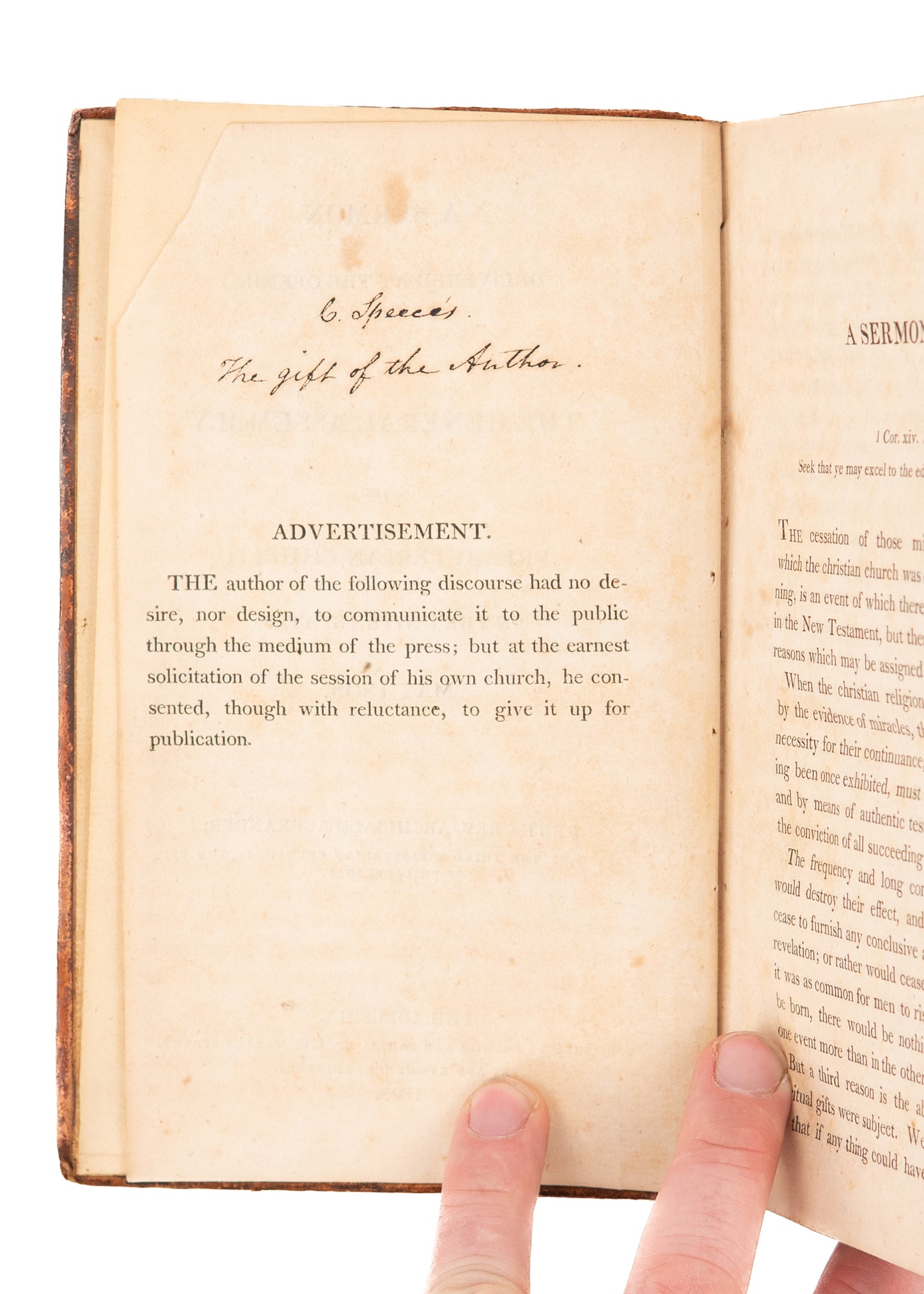 1801-1808 ARCHIBALD A. ALEXANDER. Signed Sammelband of Rare Princeton Presbyterian Works.