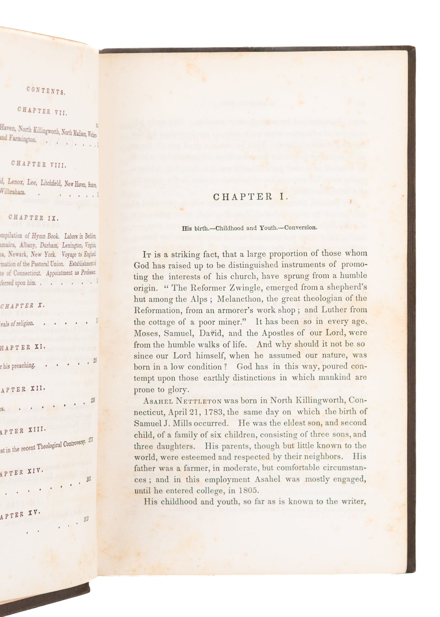 1853 ASAHEL NETTLETON. Early Revival Memoir of Asahel Nettleton - Second Great Awakening.
