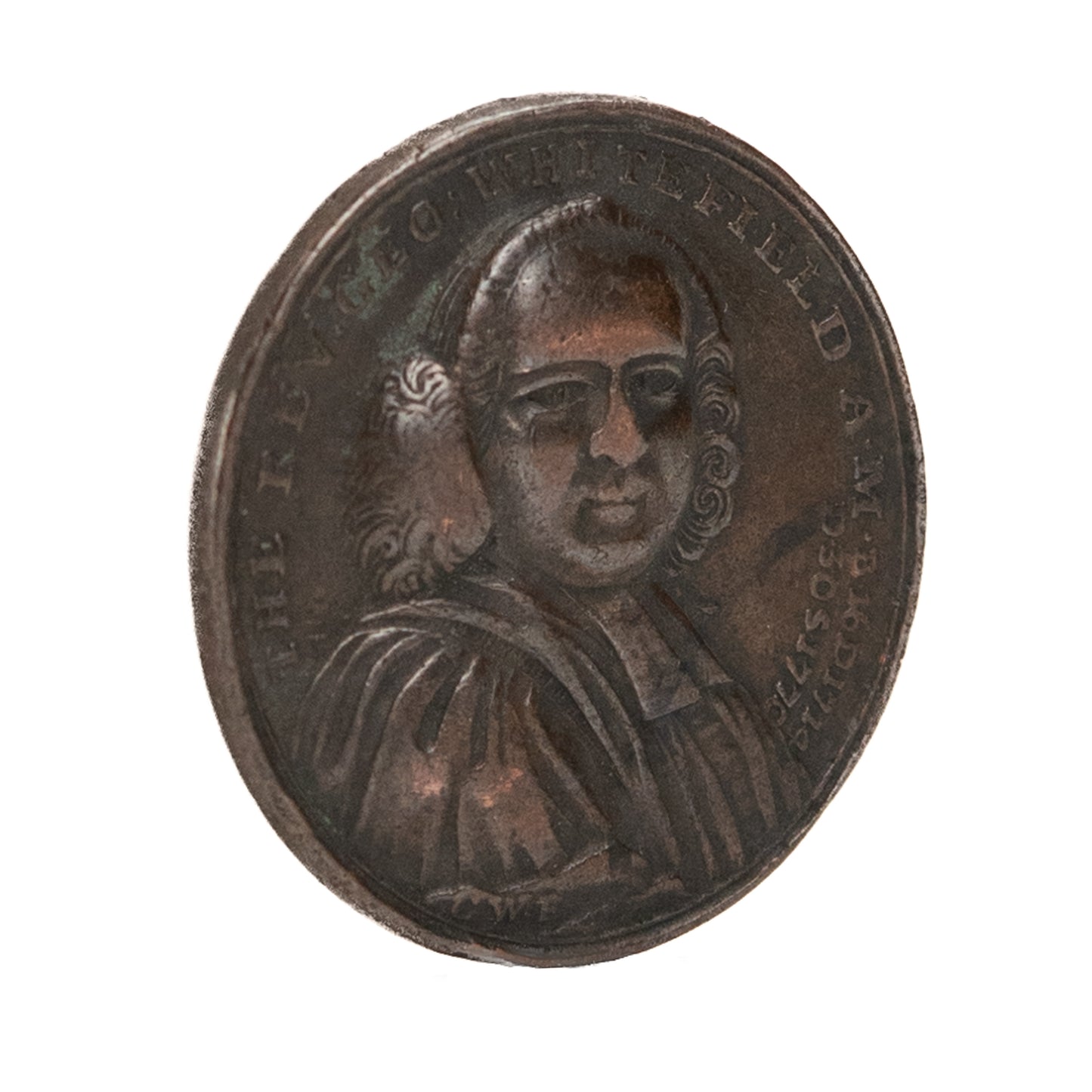 1770 GEORGE WHITEFIELD. Memorial Medallion Upon the Death of the Evangelist of the Great Awakening.