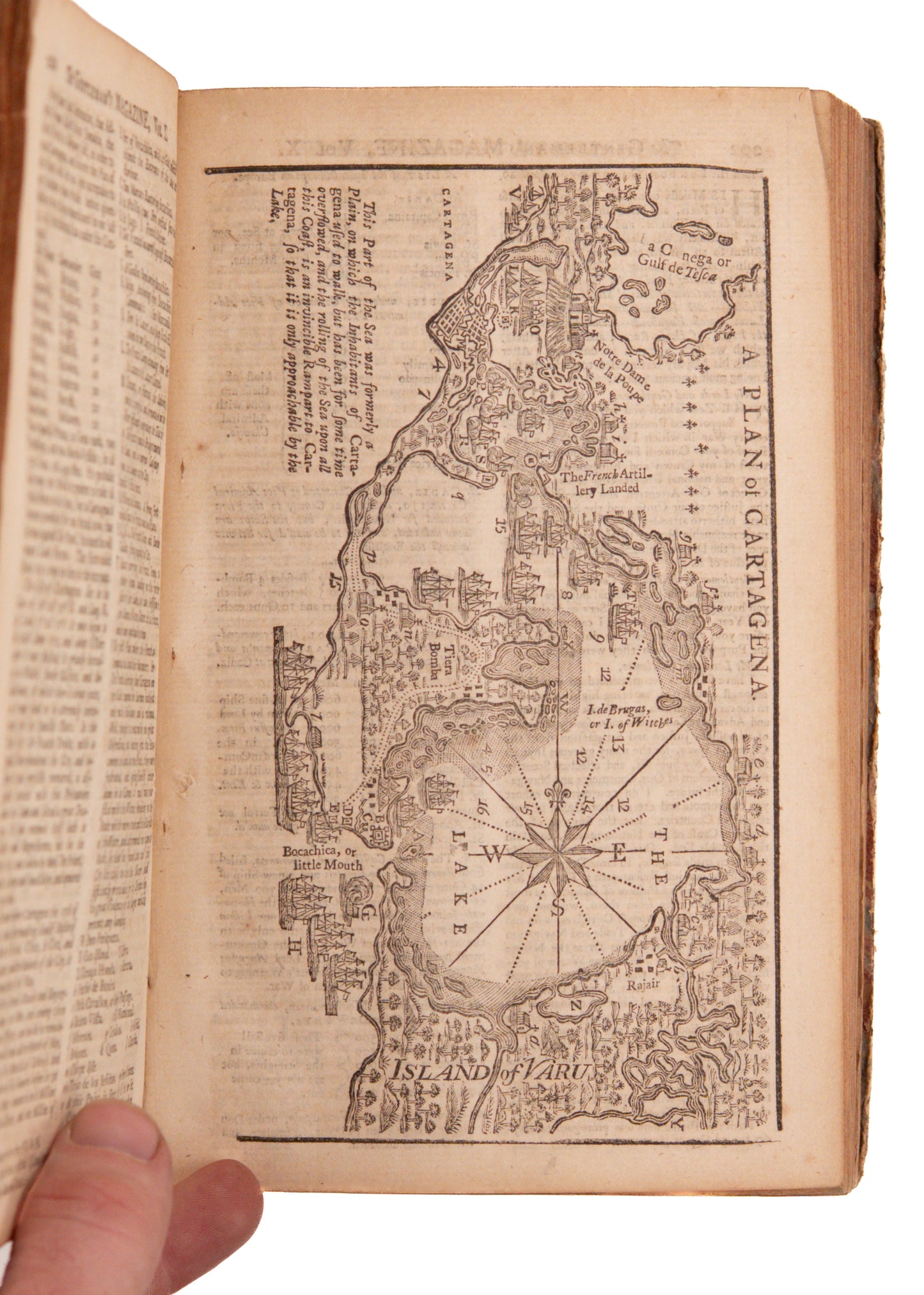 1740 GENTLEMAN'S MAGAZINE. Slave Insurrection in South Carolina - Early Florida and Cuba Maps