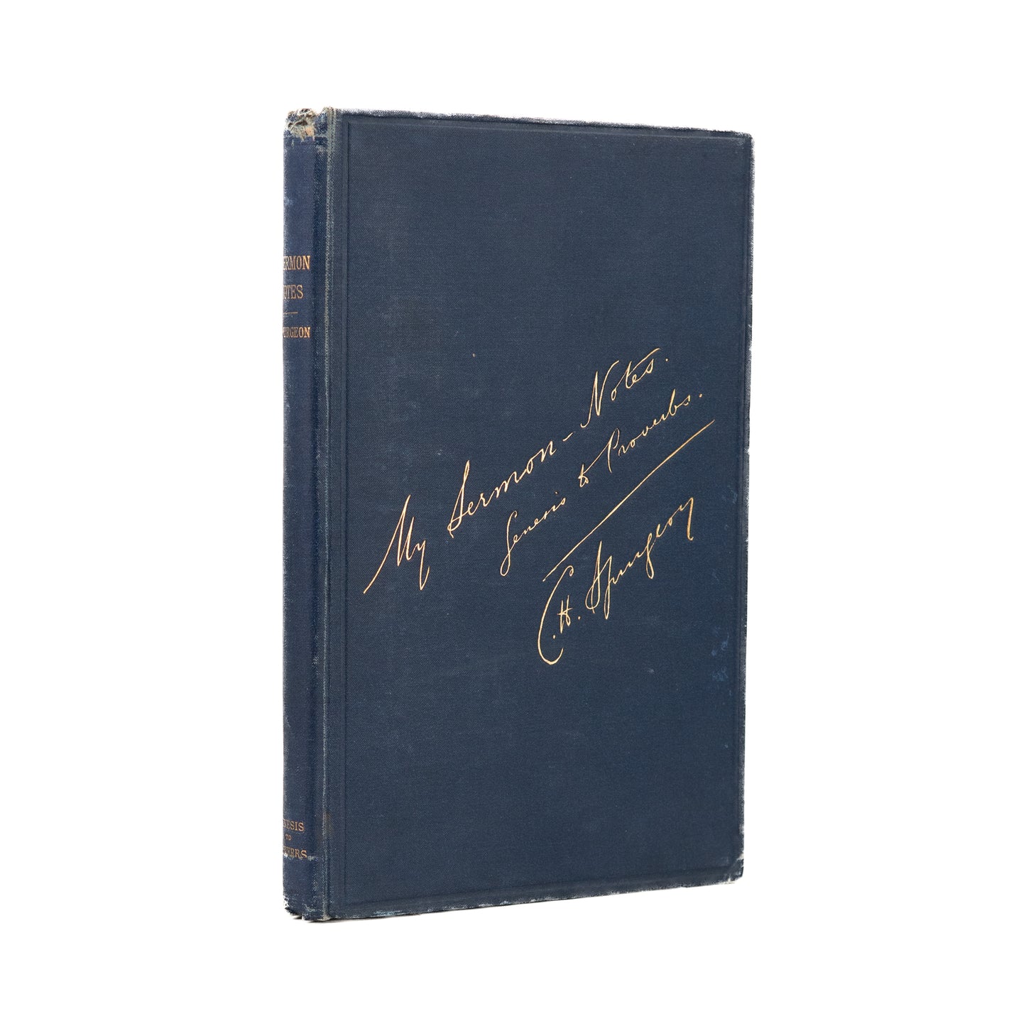 1887 C. H. SPURGEON. My Sermon Notes. From Genesis to Proverbs.