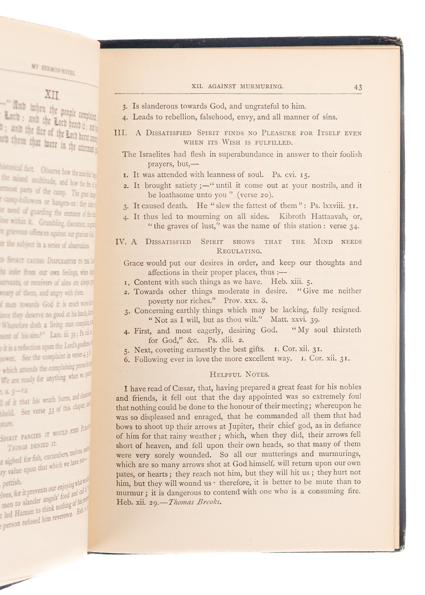 1887 C. H. SPURGEON. My Sermon Notes. From Genesis to Proverbs.