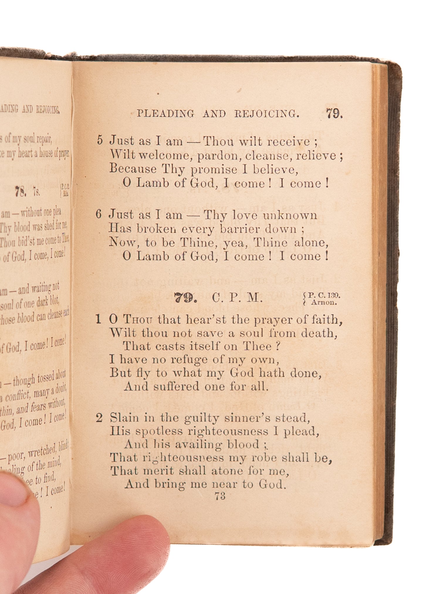 1858 HENRY WARD BEECHER. Revival Hymns. Fulton Street - Boston Prayer Revival Hymnal.