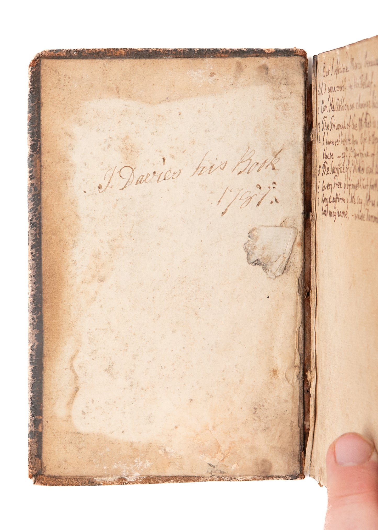 1787 WELSH GREAT AWAKENING. 266pp MSs Sermons on Devil's Devices - Great Awakening, Methodist, &c.