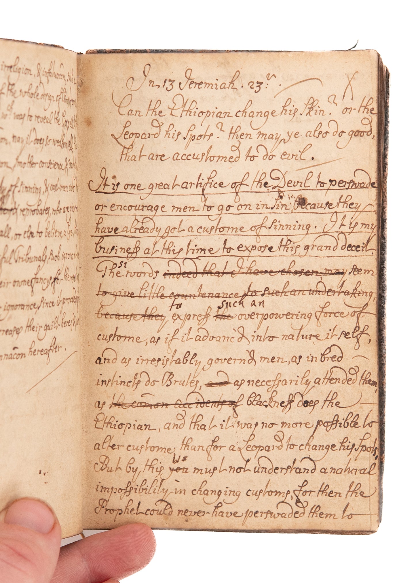 1787 WELSH GREAT AWAKENING. 266pp MSs Sermons on Devil's Devices - Great Awakening, Methodist, &c.