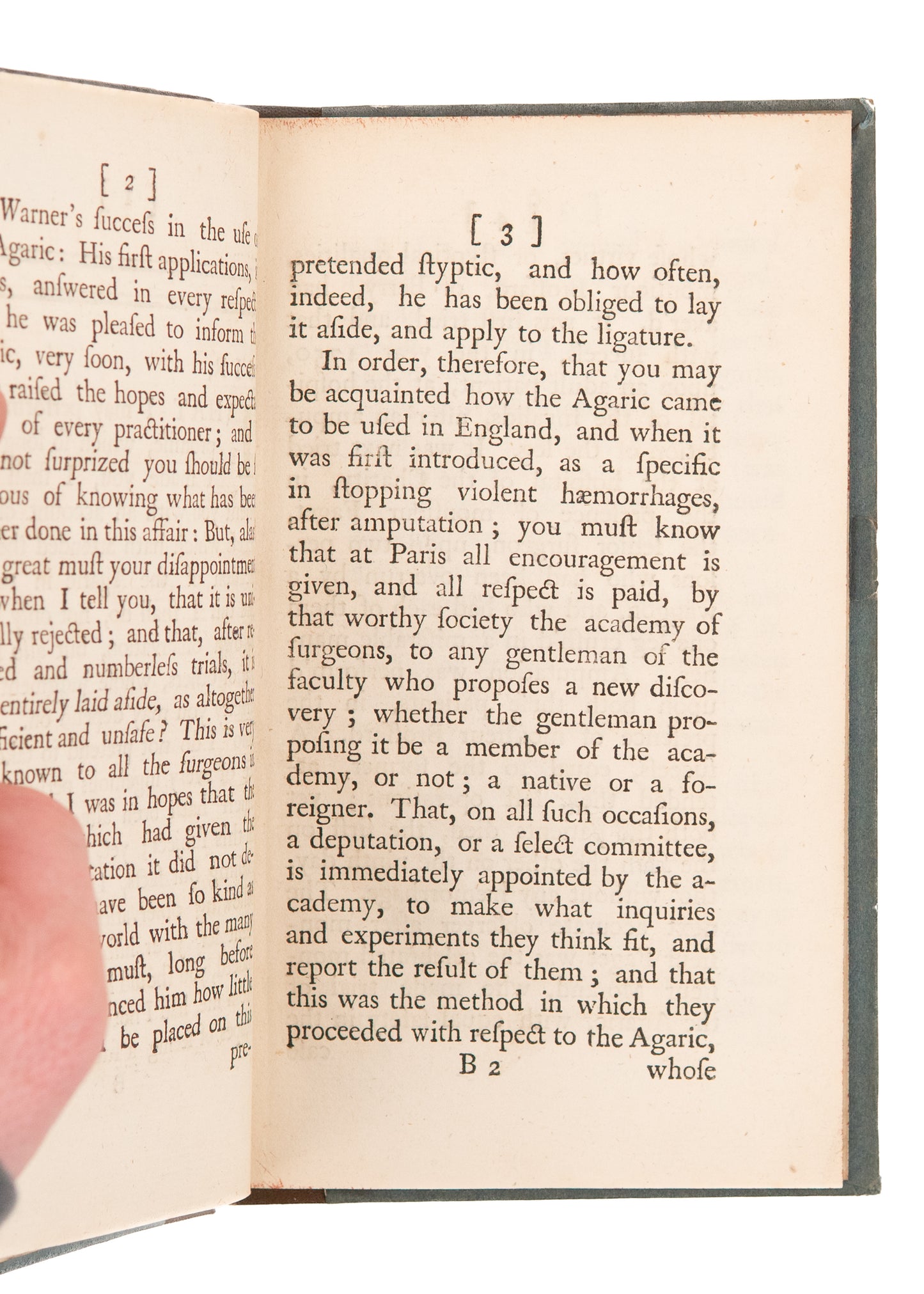 1757 GEORGE NEALE. Some Observations on the Use of the Agaric. Signed by London Surgeon.