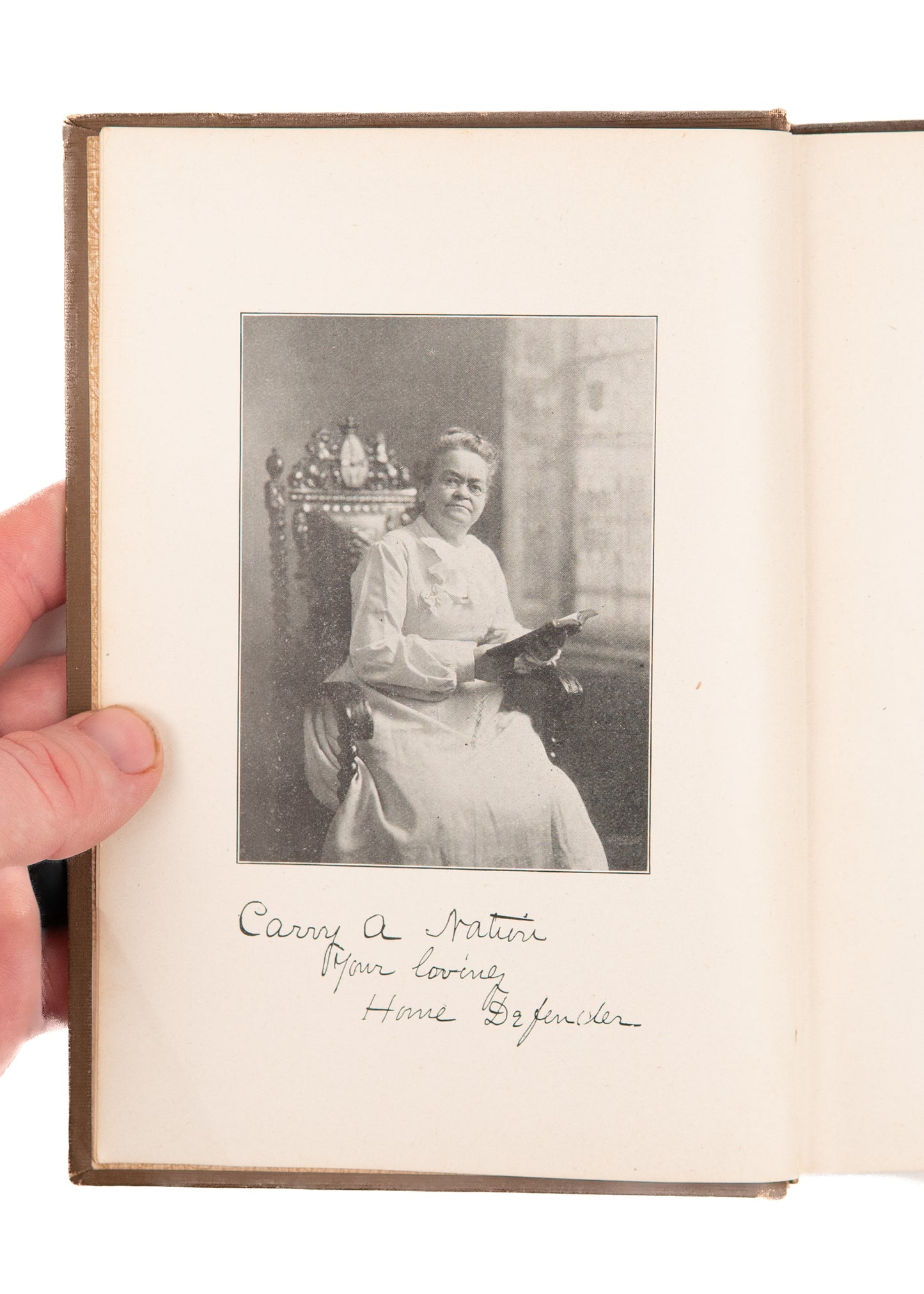 1909 CARRY A. NATION. Association Copy of Carry Nation's Autobiography. Temperance & Suffrage.