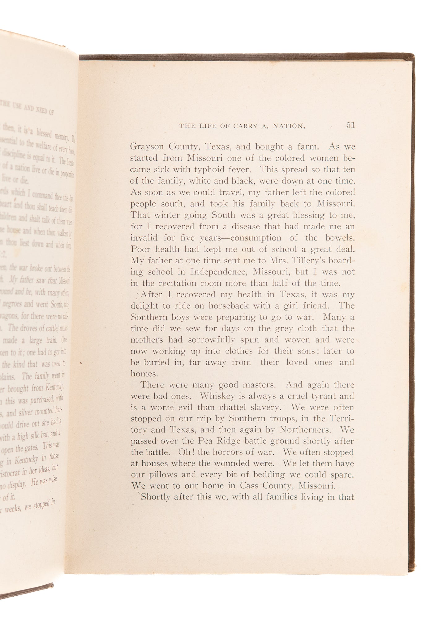 1909 CARRY A. NATION. Association Copy of Carry Nation's Autobiography. Temperance & Suffrage.