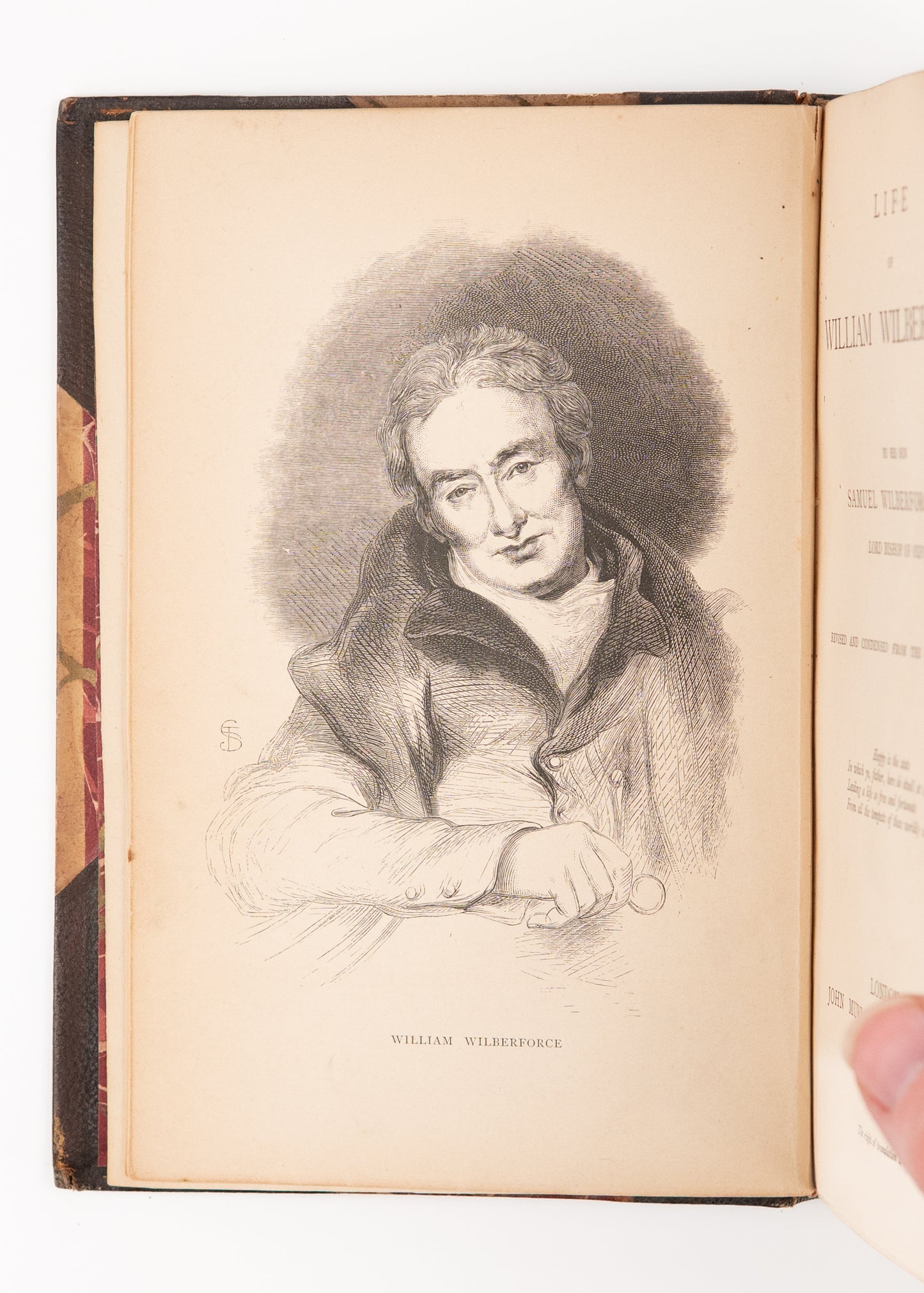1868 WILLIAM WILBERFORCE. Life of William Wilberforce in Attractive Half-Morocco Binding.