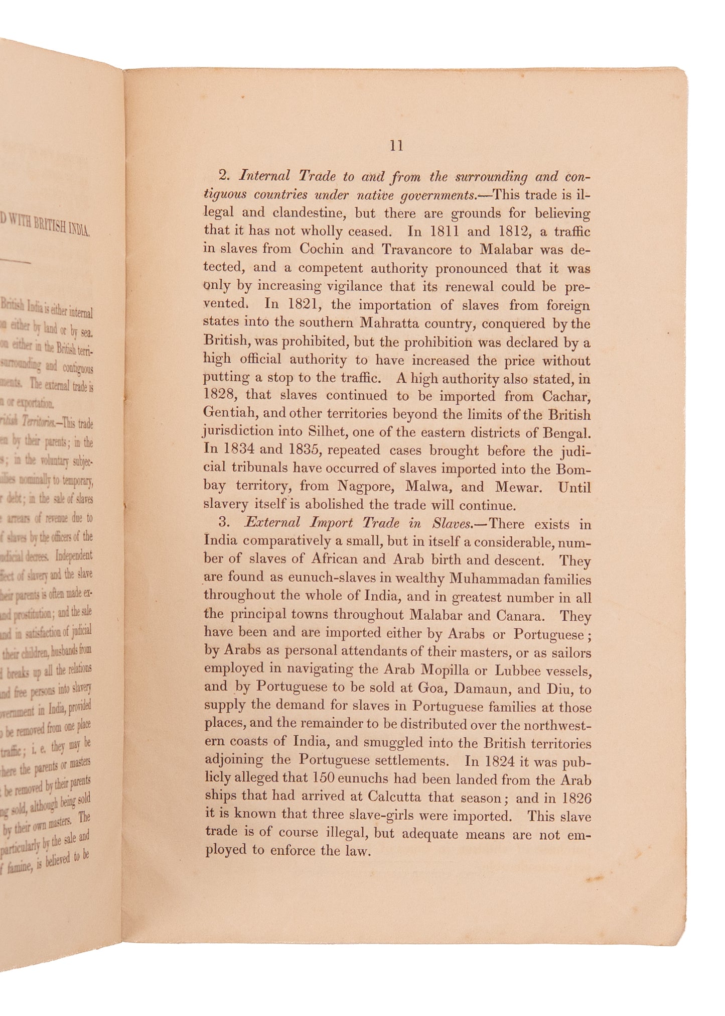 1840 WORLD ANTI-SLAVERY CONVENTION. William Adam of Harvard Exposes ongoing Slavery in India.