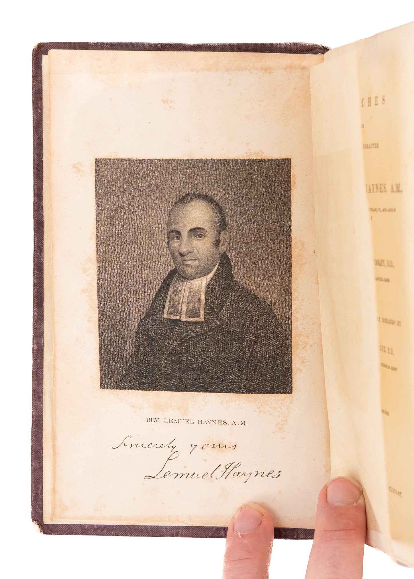 1837 LEMUEL HAYNES. Memoir of Lemuel Haynes - Black Revolutionary War and Early Minister. Rare!