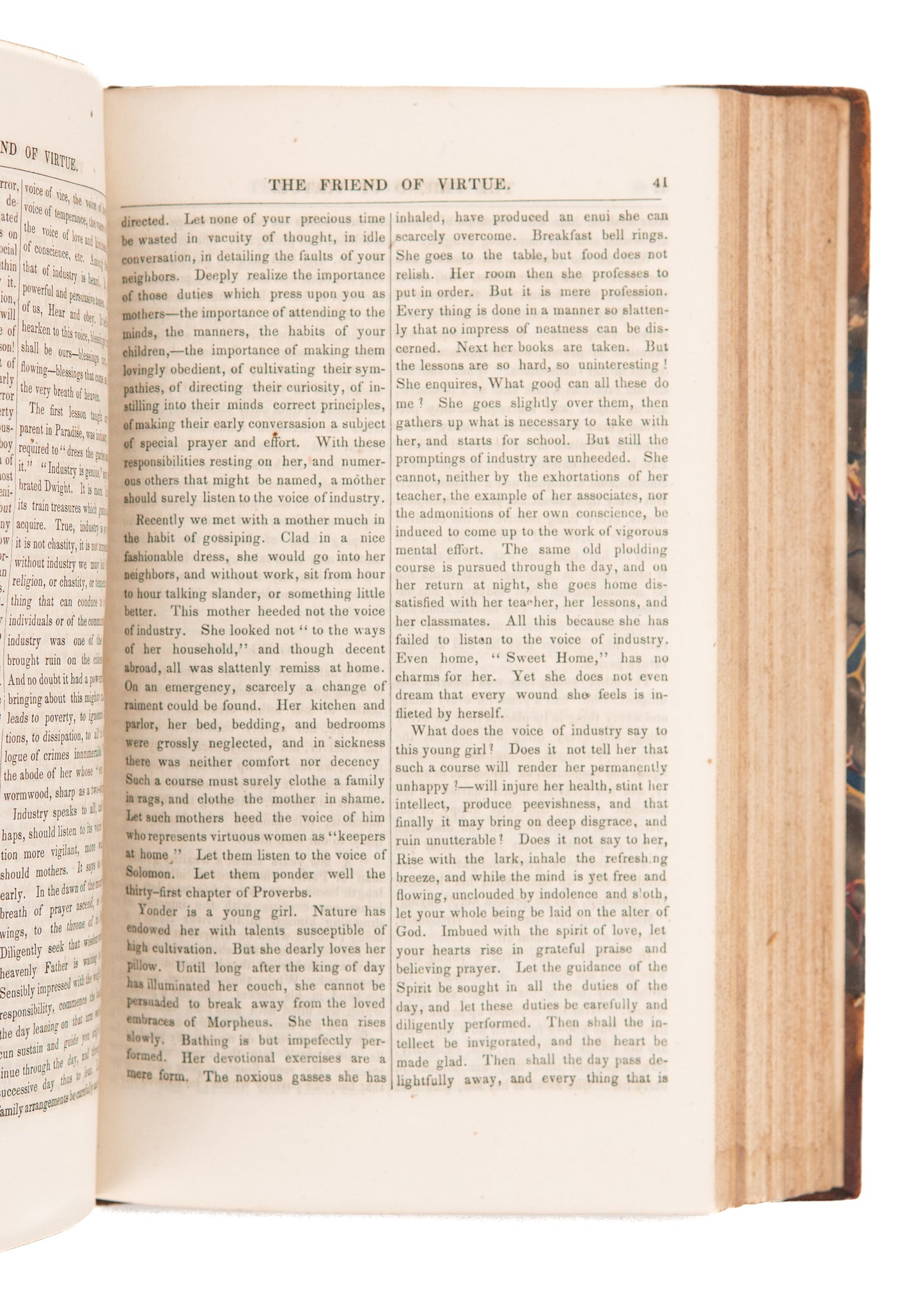 1841 FRIEND OF VIRTUE. Rare Early Anti-Prostitution & Human Trafficking Periodical. Moral Reform Society.